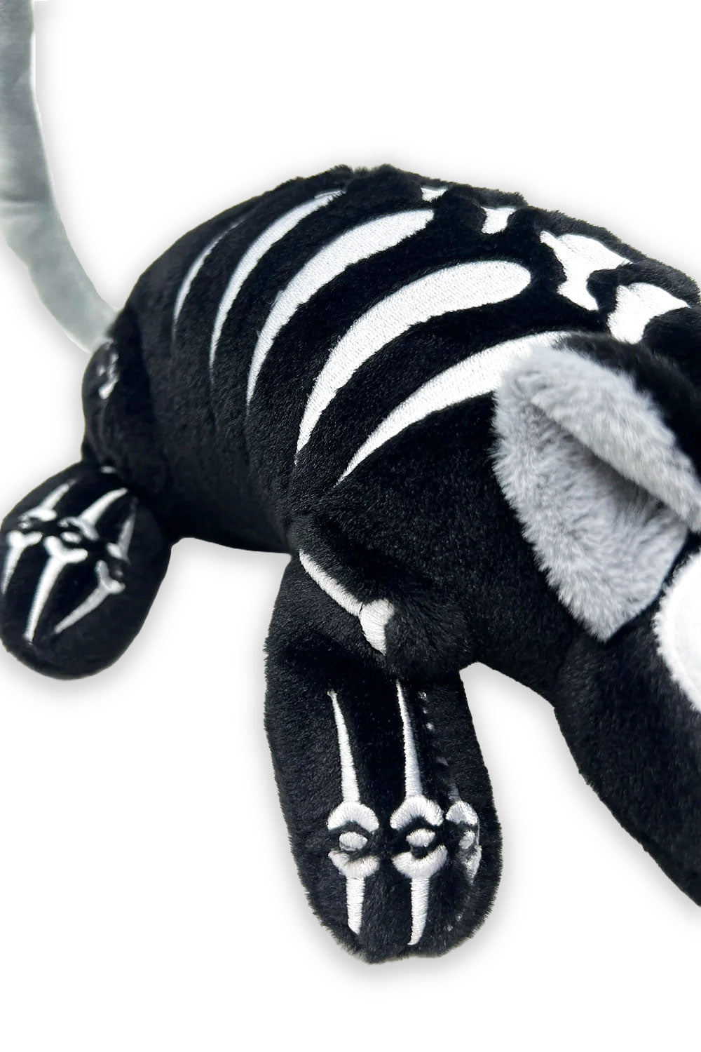 3d novelty large embroidered skeleton rat plushie