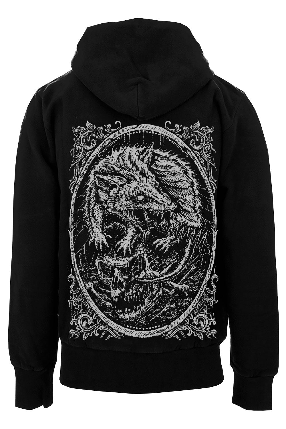 screaming possum meme graphic hoodie