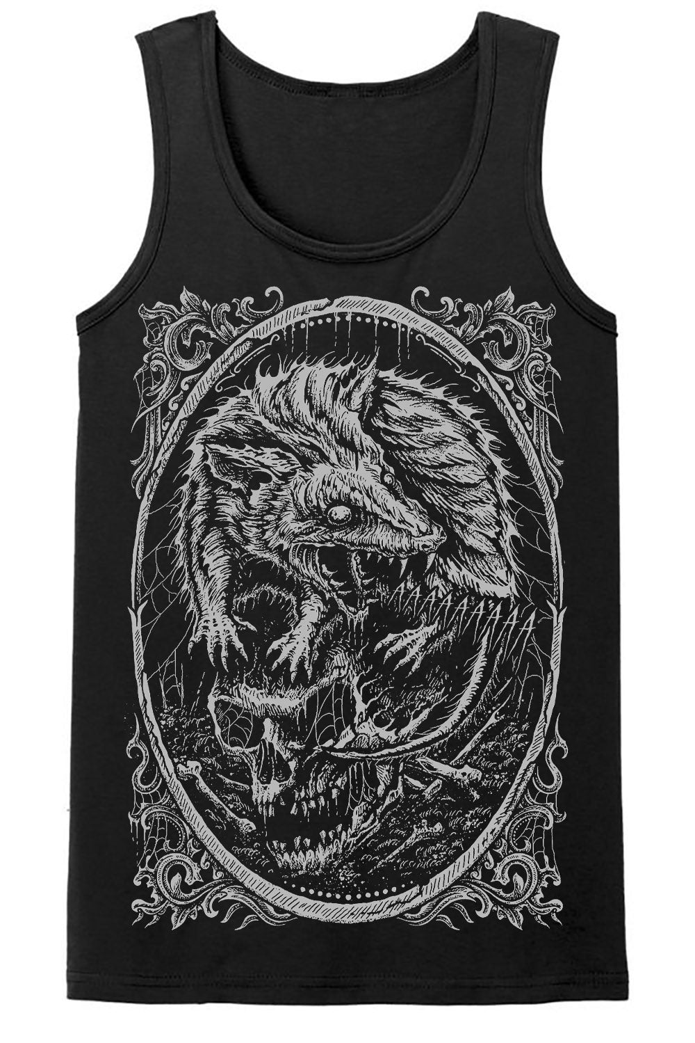 screaming possum tank top