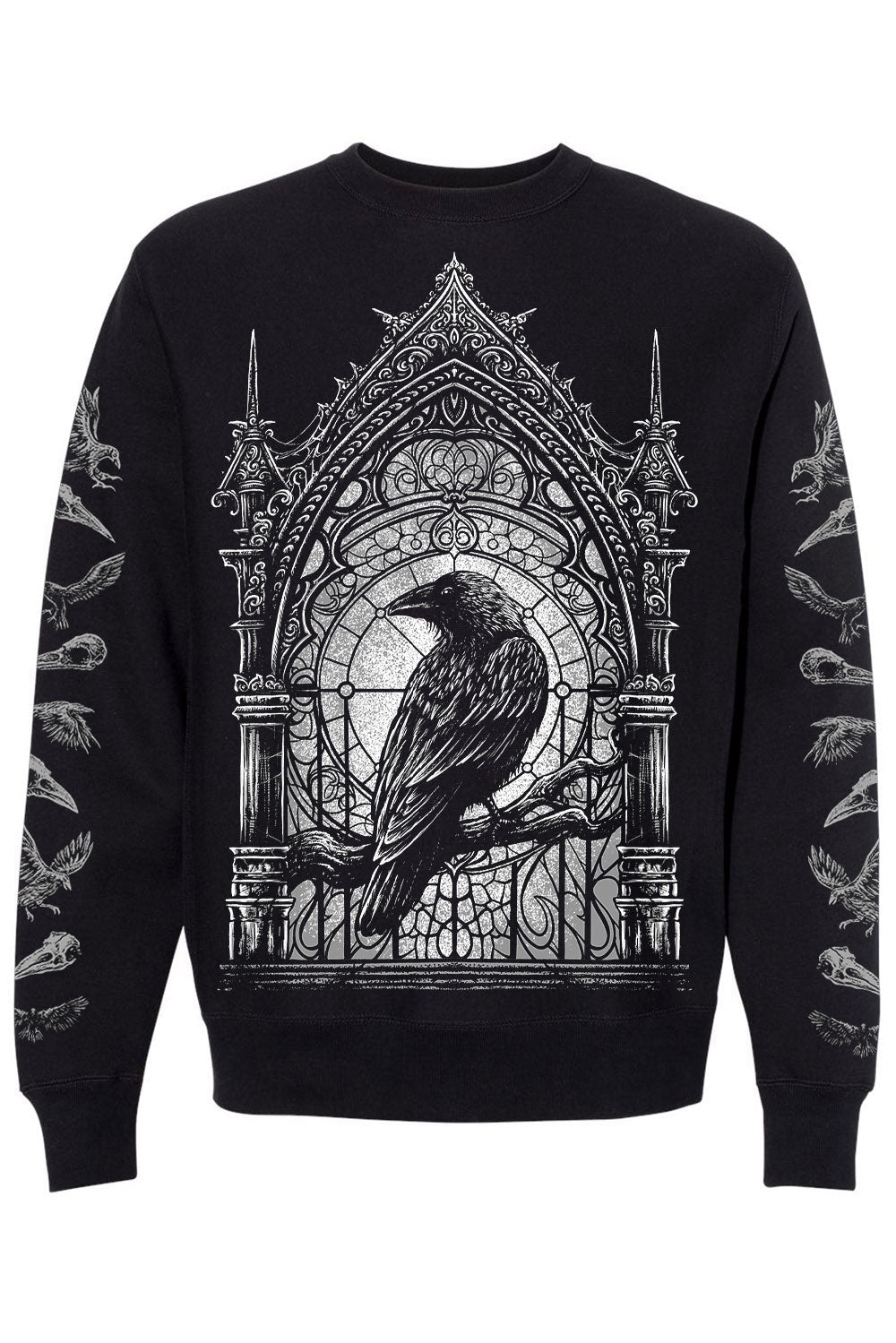 gothic cathedral church stained glass sweater