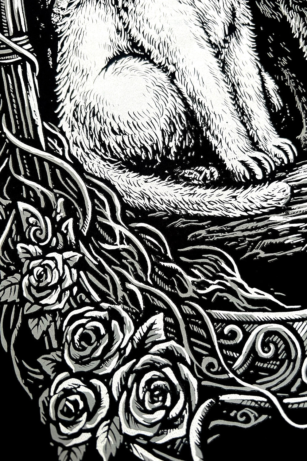 gothic victorian frame and rose hoodie