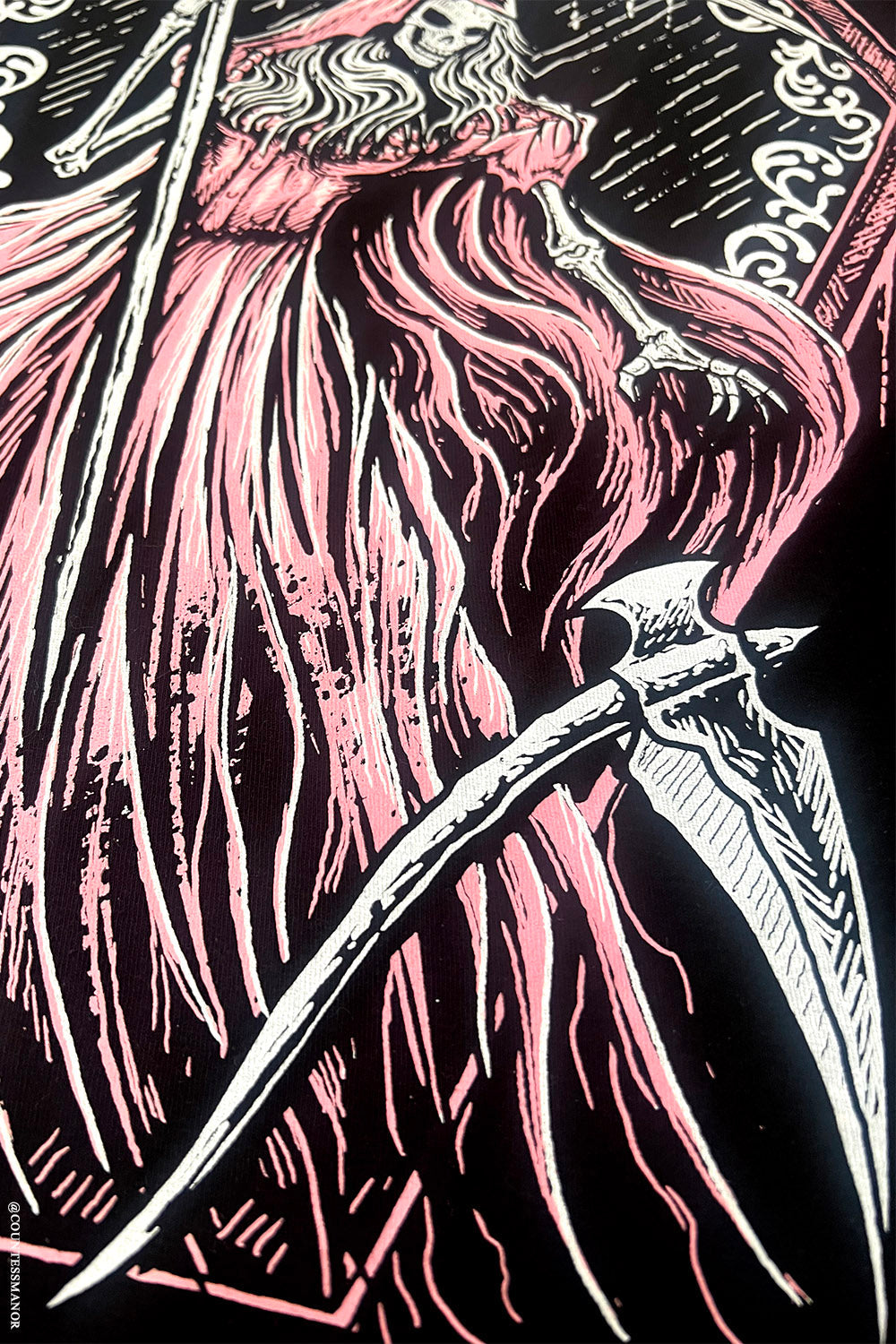 pastel goth grim reaper scythe hoodie jacket
