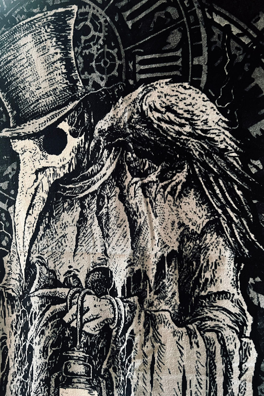 goth bathroom towel