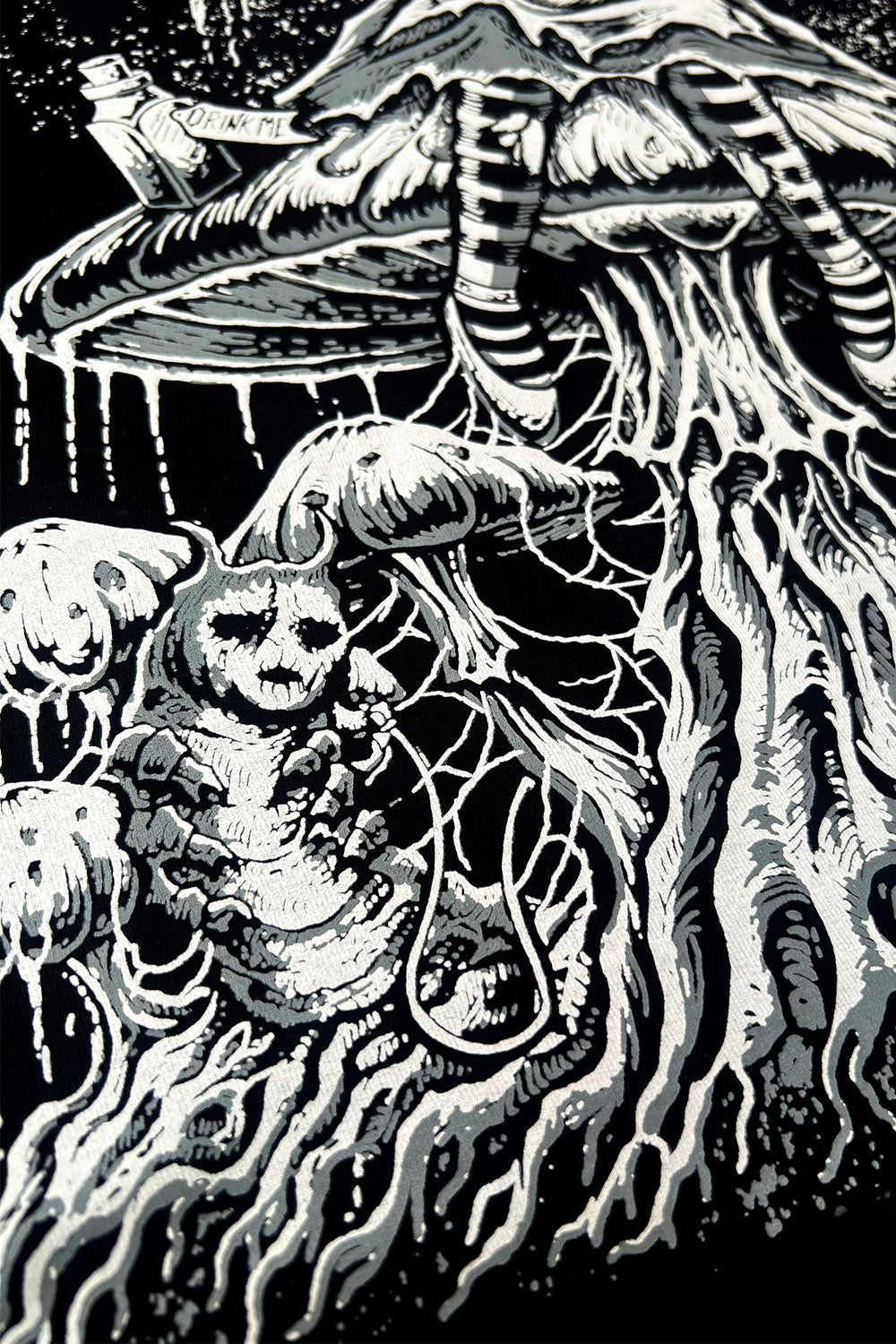 spooky caterpillar from alice in wonderland gothic pullover hoodie