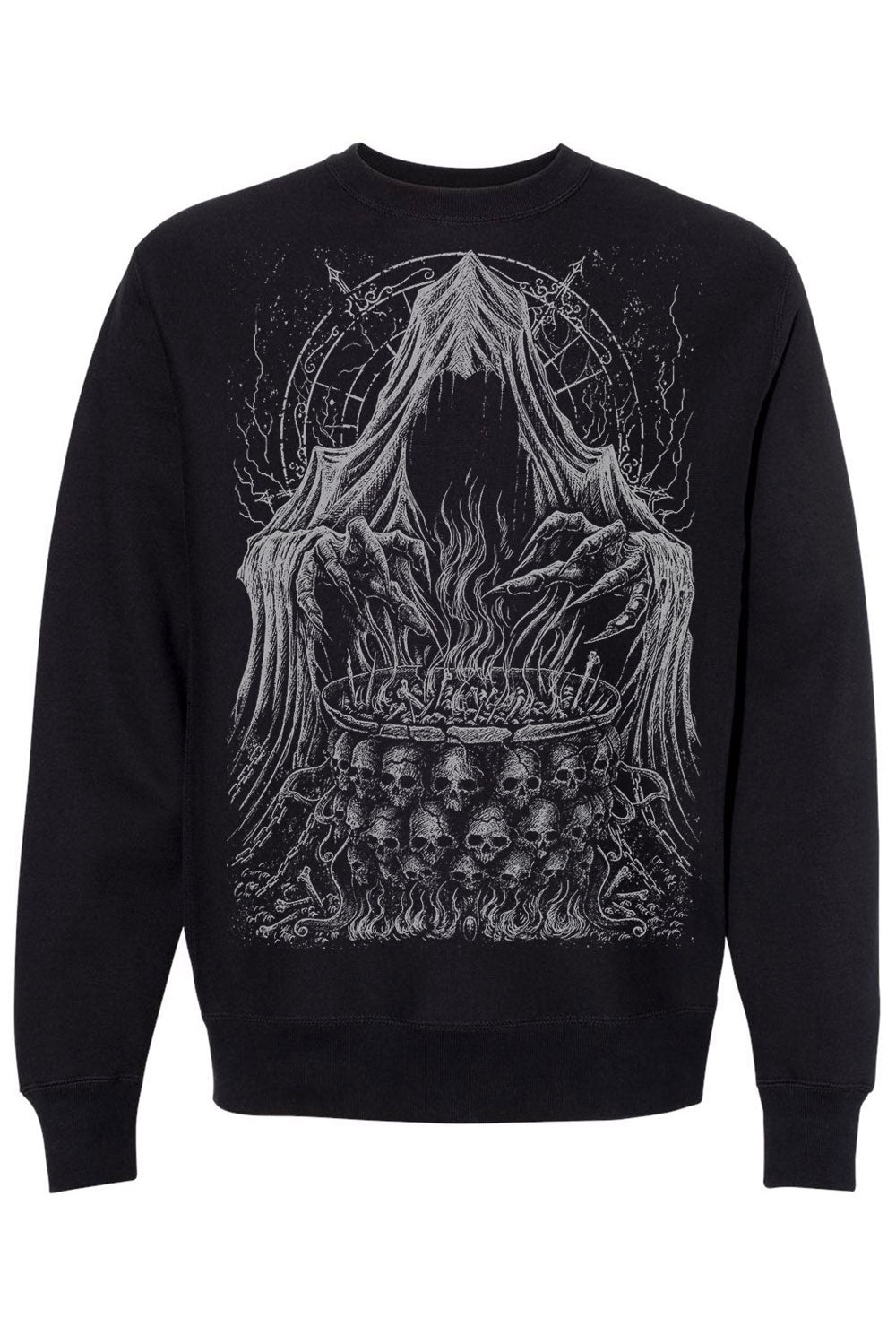gothic grim reaper heavy metal sweater