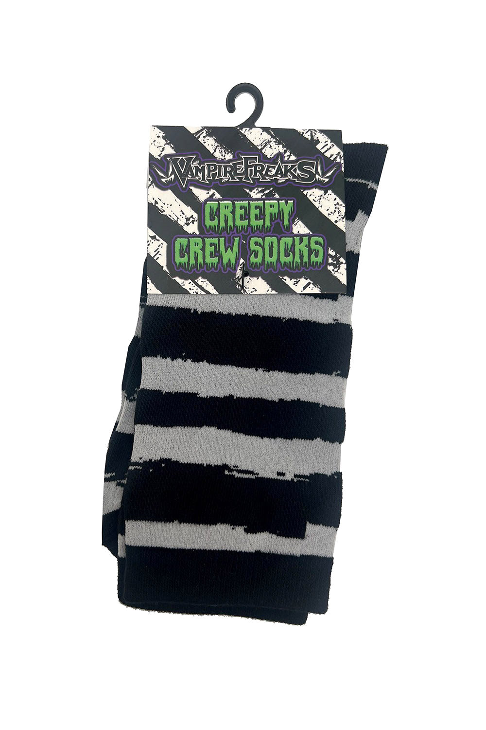 grey black striped socks by vampirefreaks