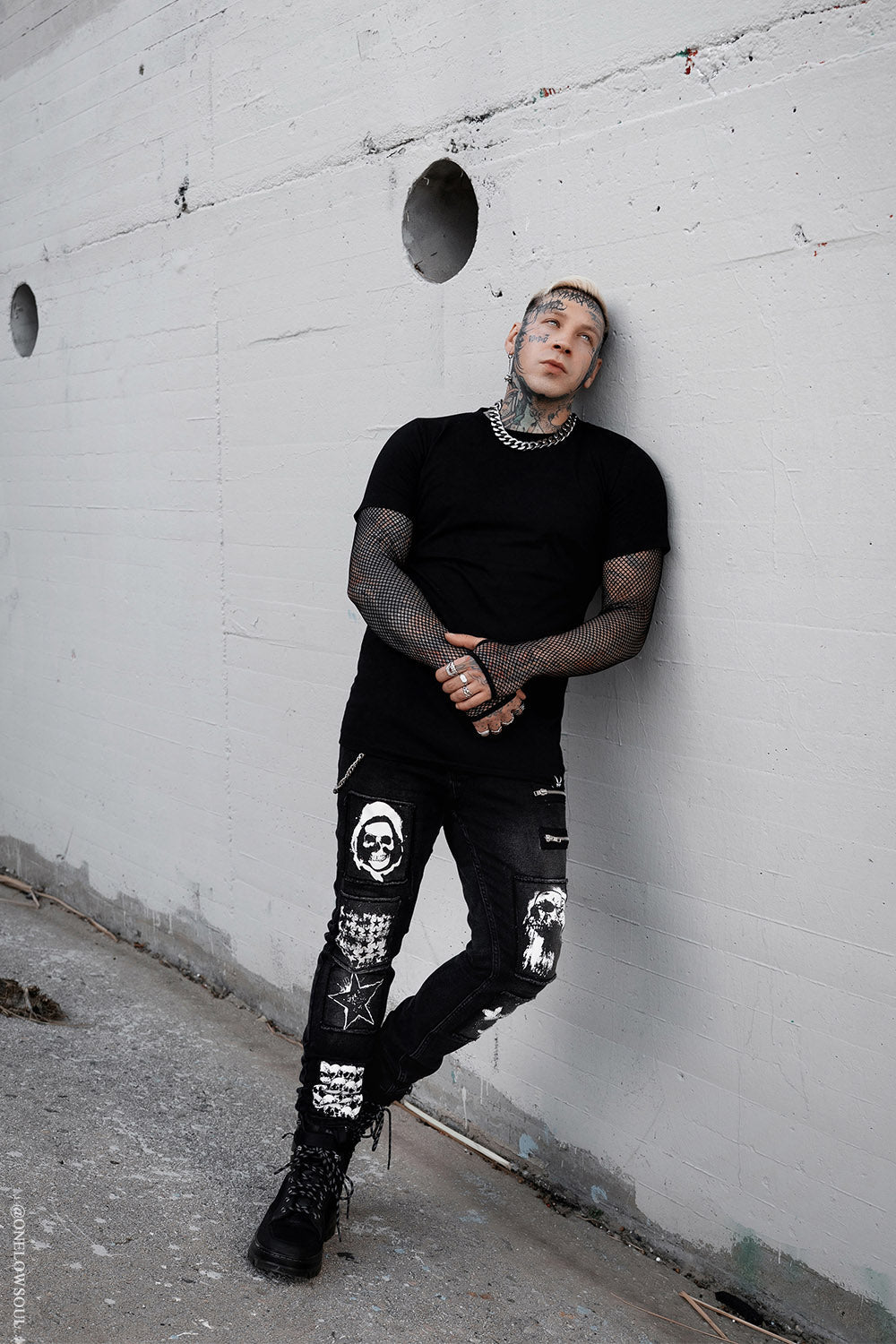 mens netted mesh top by vampirefreaks