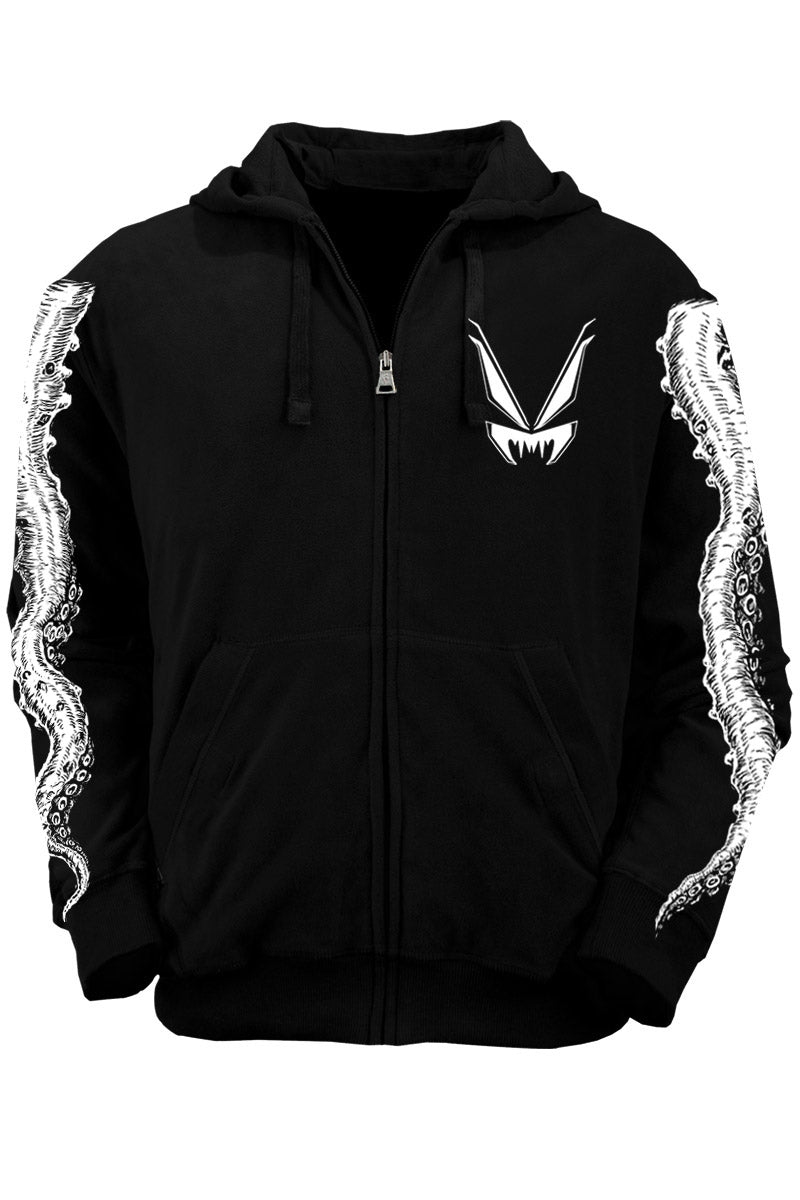 steampunk hoodie with tentacle sleeves