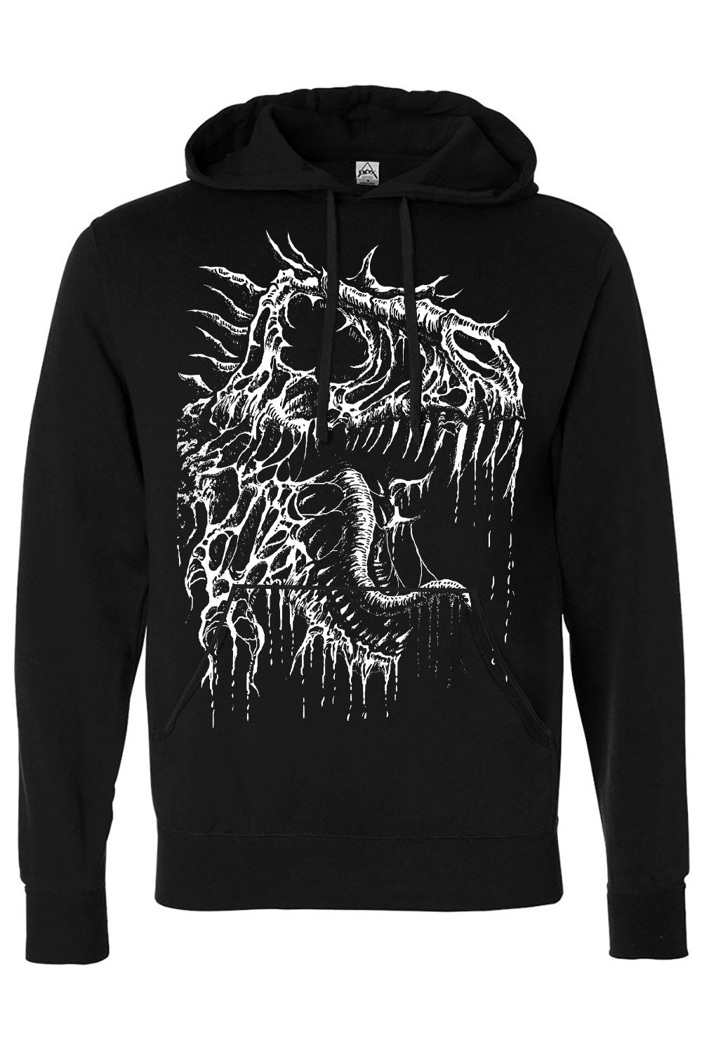 horror dinosaur skeleton hoodie