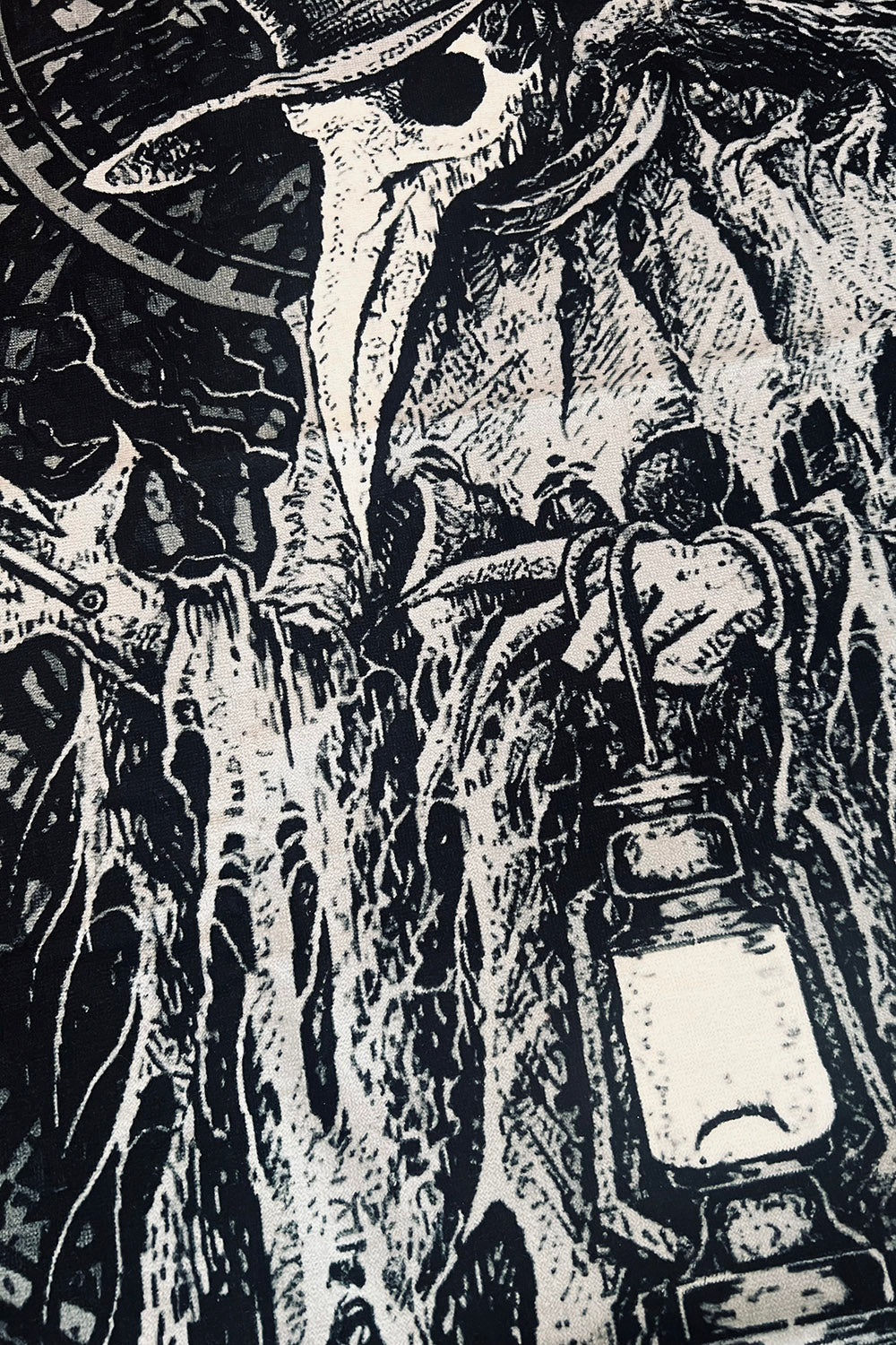 gothic plague doctor pool towel