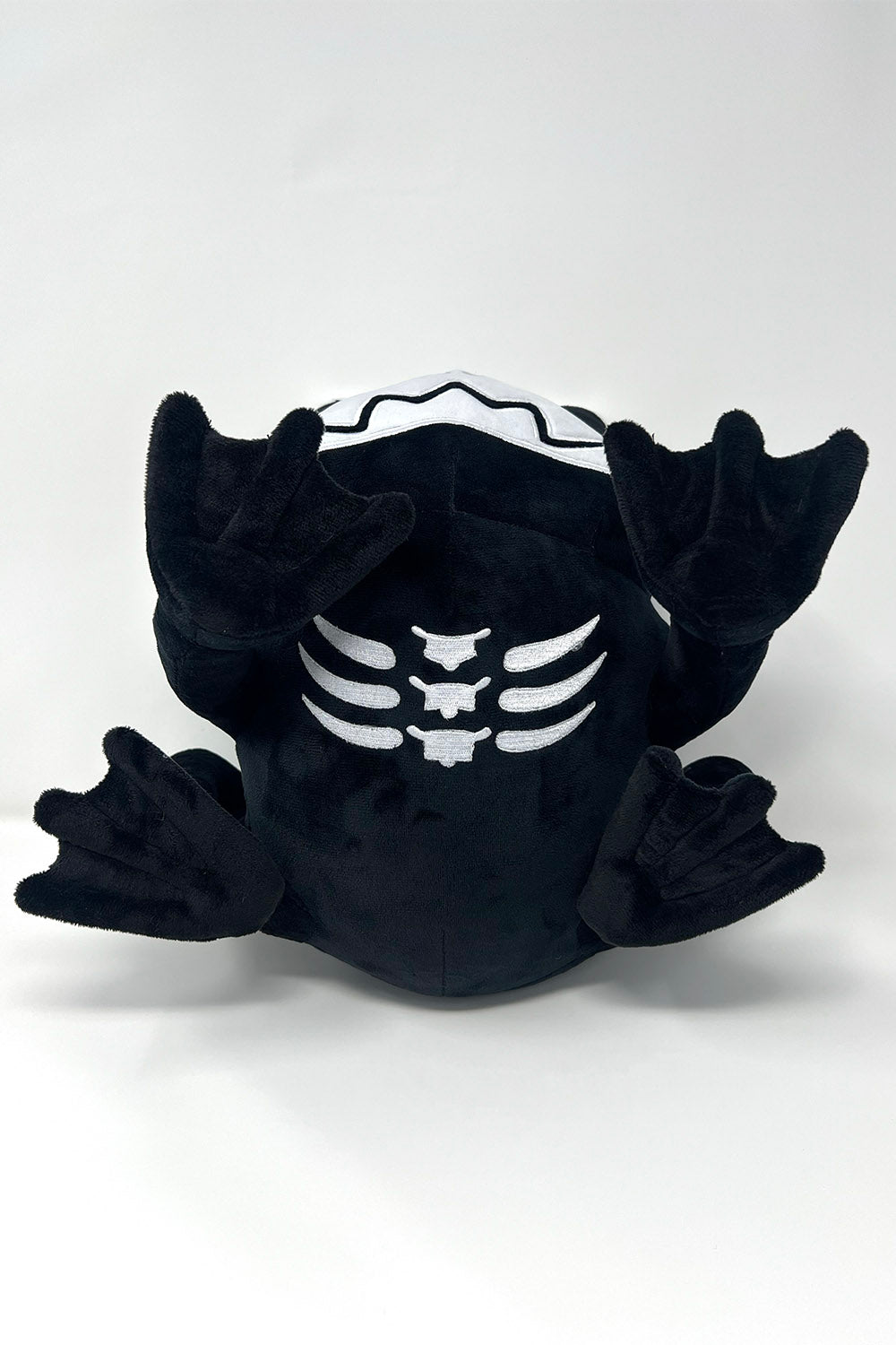 funny dark humor skeleton toad frog plush toy
