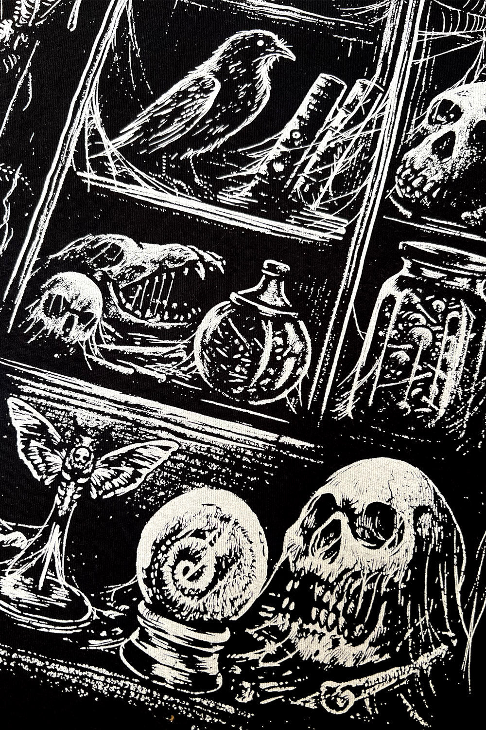 black cotton skull, tentacle, specimen, taxidermy enthusiast hoodie