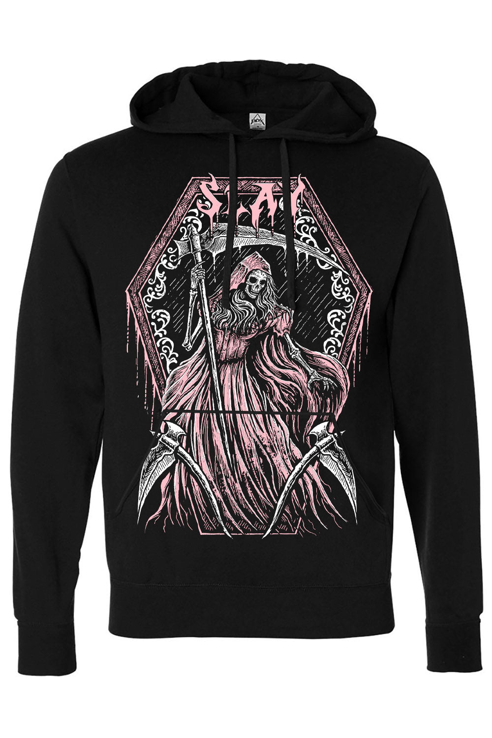 womens grim reaper in a dress funny gothic hoodie jacket