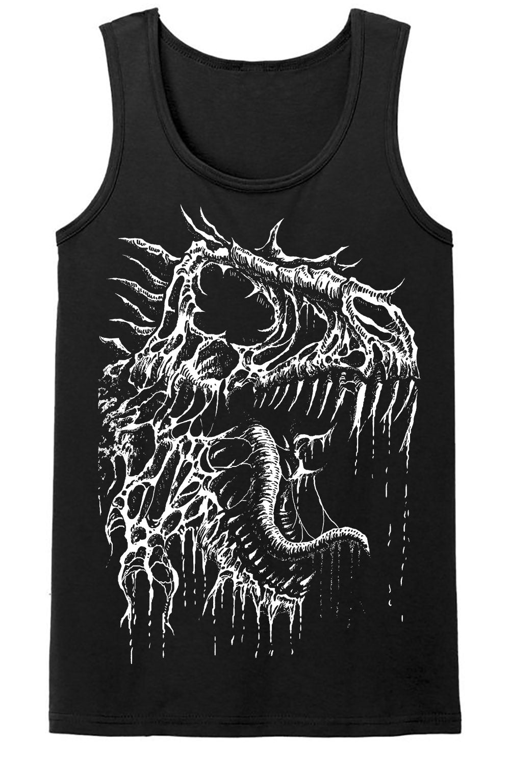 gothic dinosaur tank top