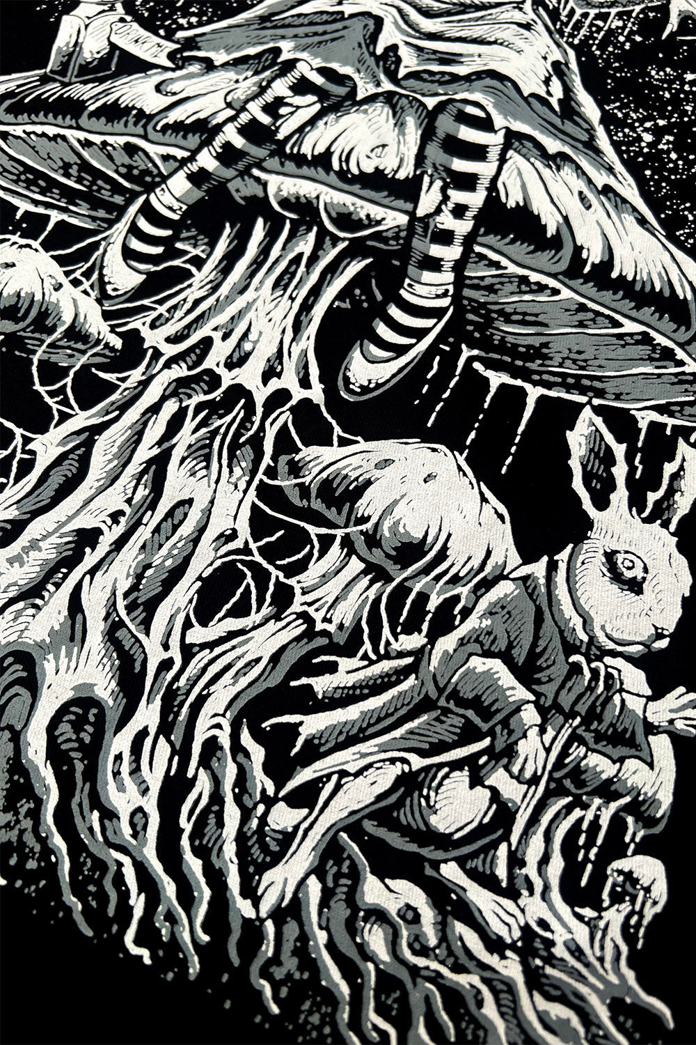 horror white rabbit alice in wonderland clothes