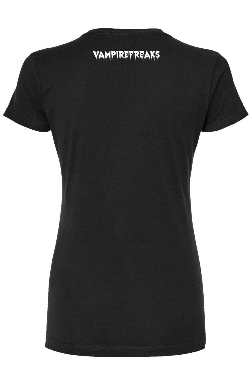 vampirefreaks branded t-shirt featuring a crow printed on the front