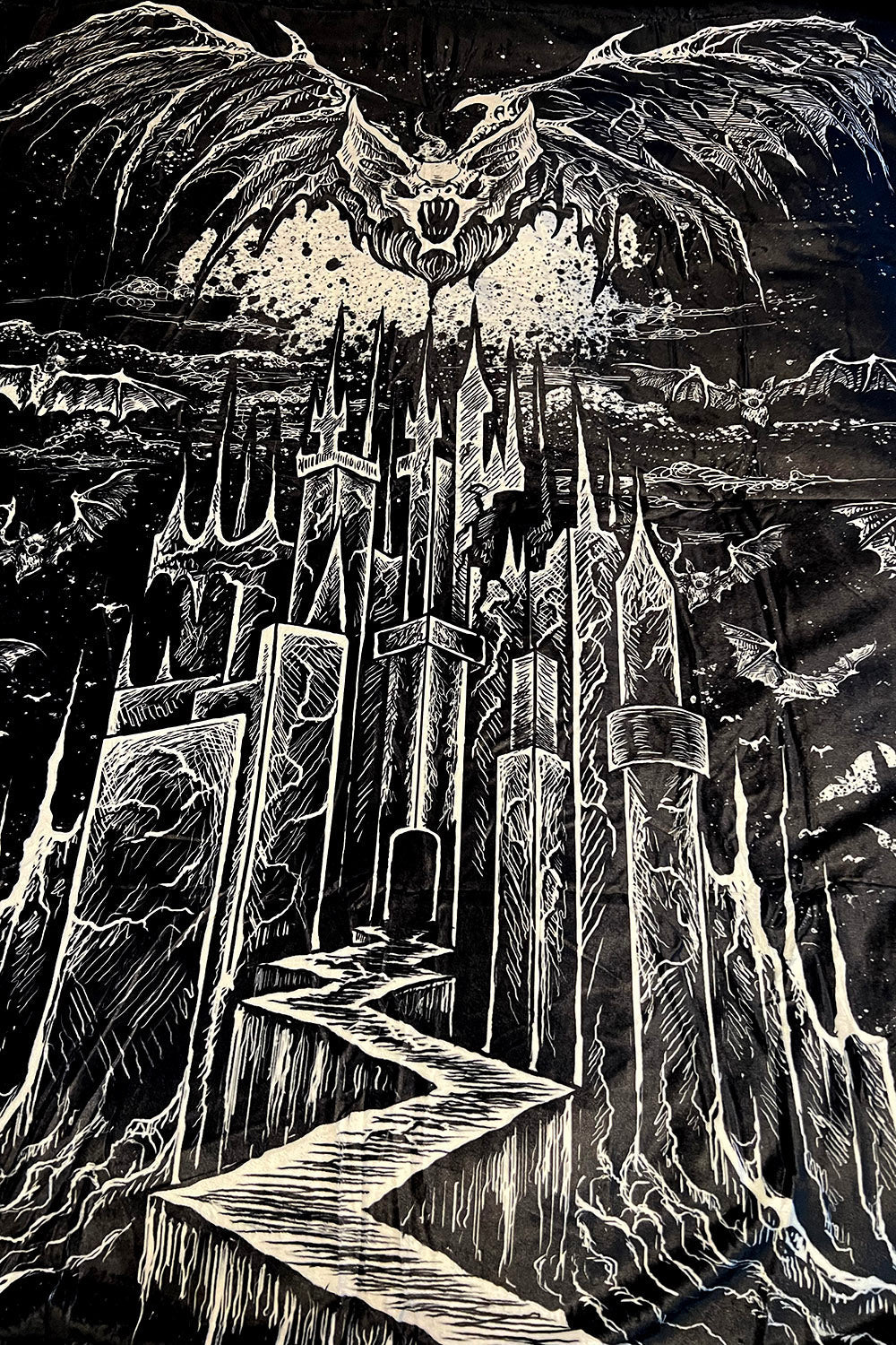 Vampire Castle Throw Blanket