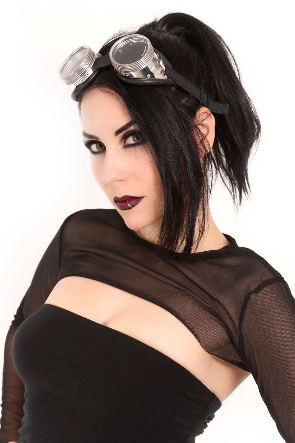 VampireFreaks Cyber Steampunk Goggles - Clear Lens - VampireFreaks
