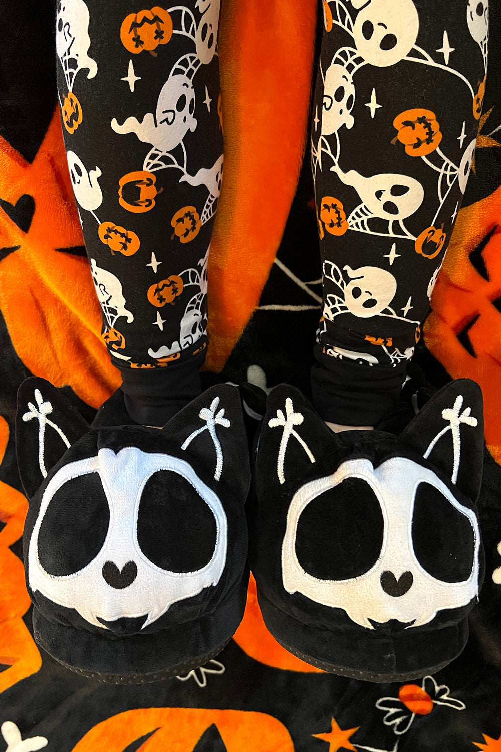 Skelekitty Slippers