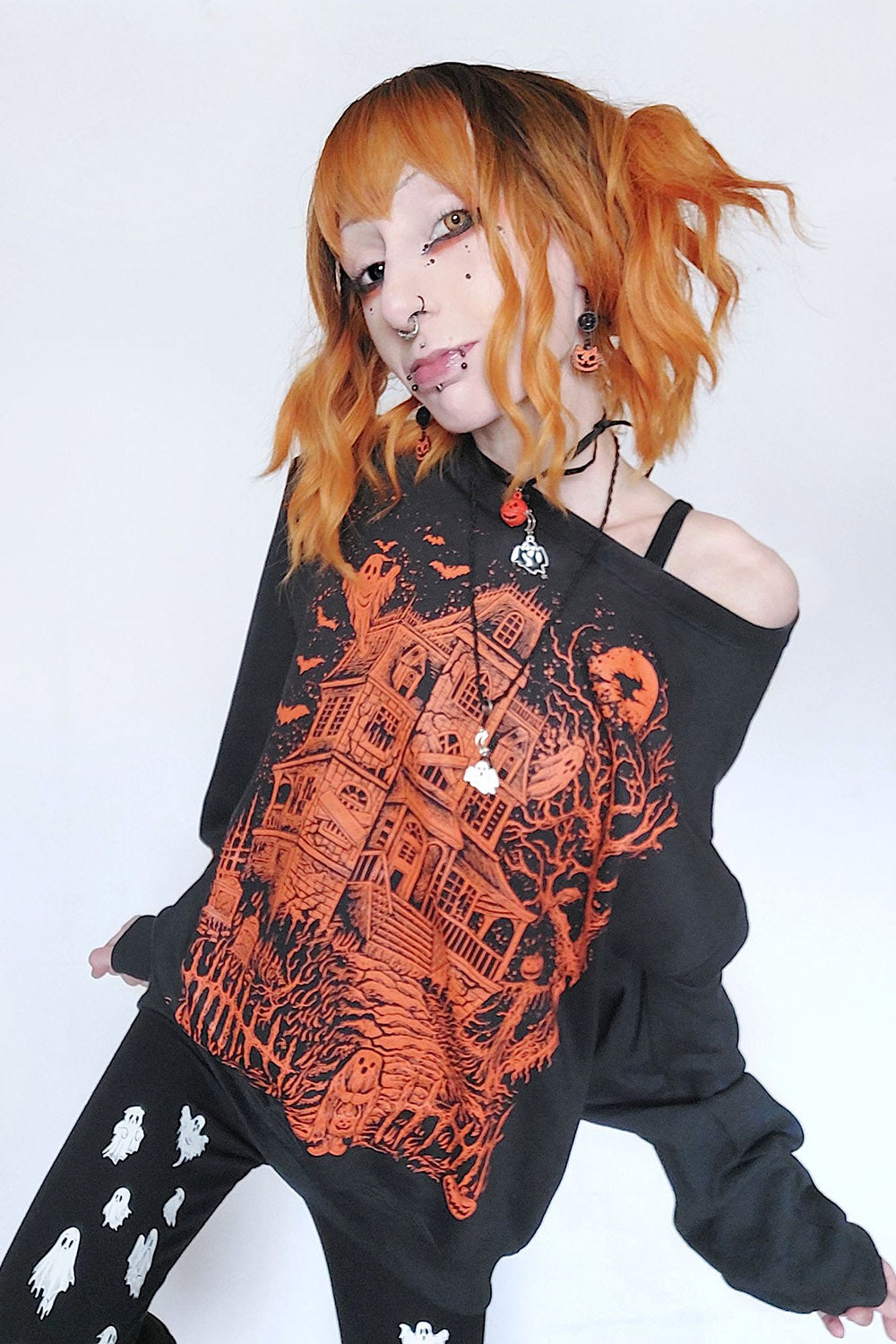 Ooky Spooky Ghost Leggings