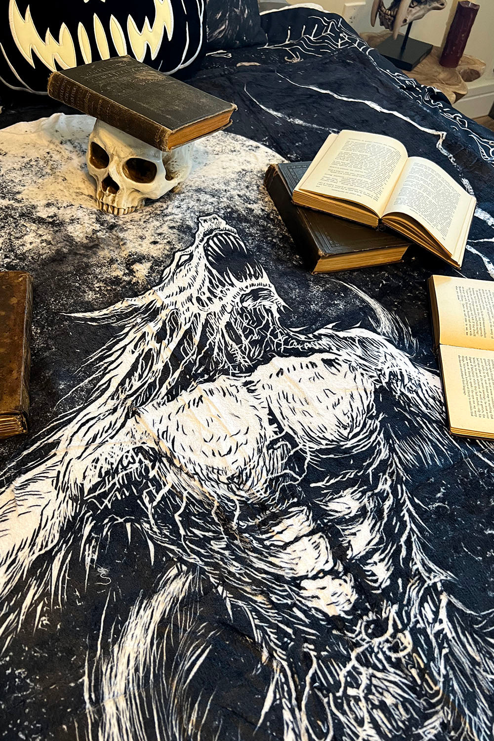 Howl at the Moon Werewolf Throw Blanket