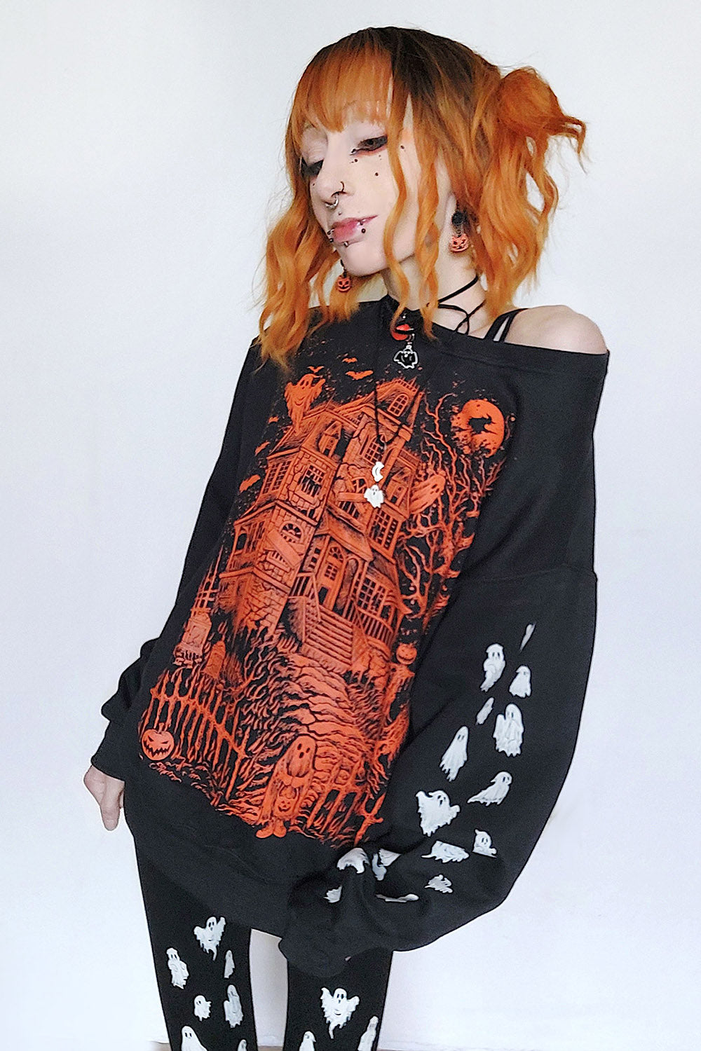 Ooky Spooky Ghost Leggings