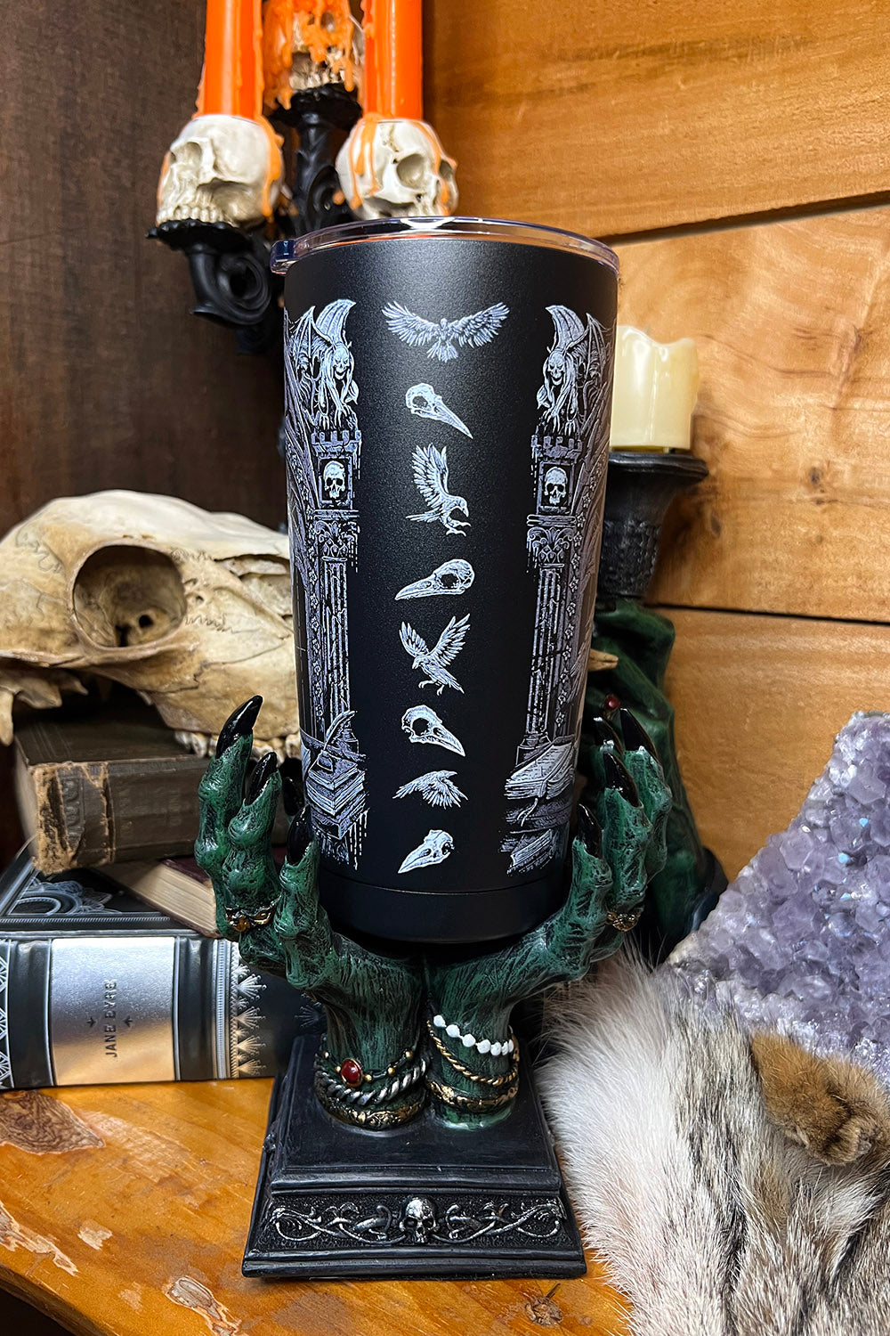 edgar allan poe travel mug