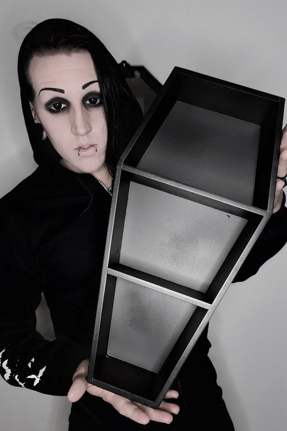 Deluxe Goth Coffin Shelf 20"