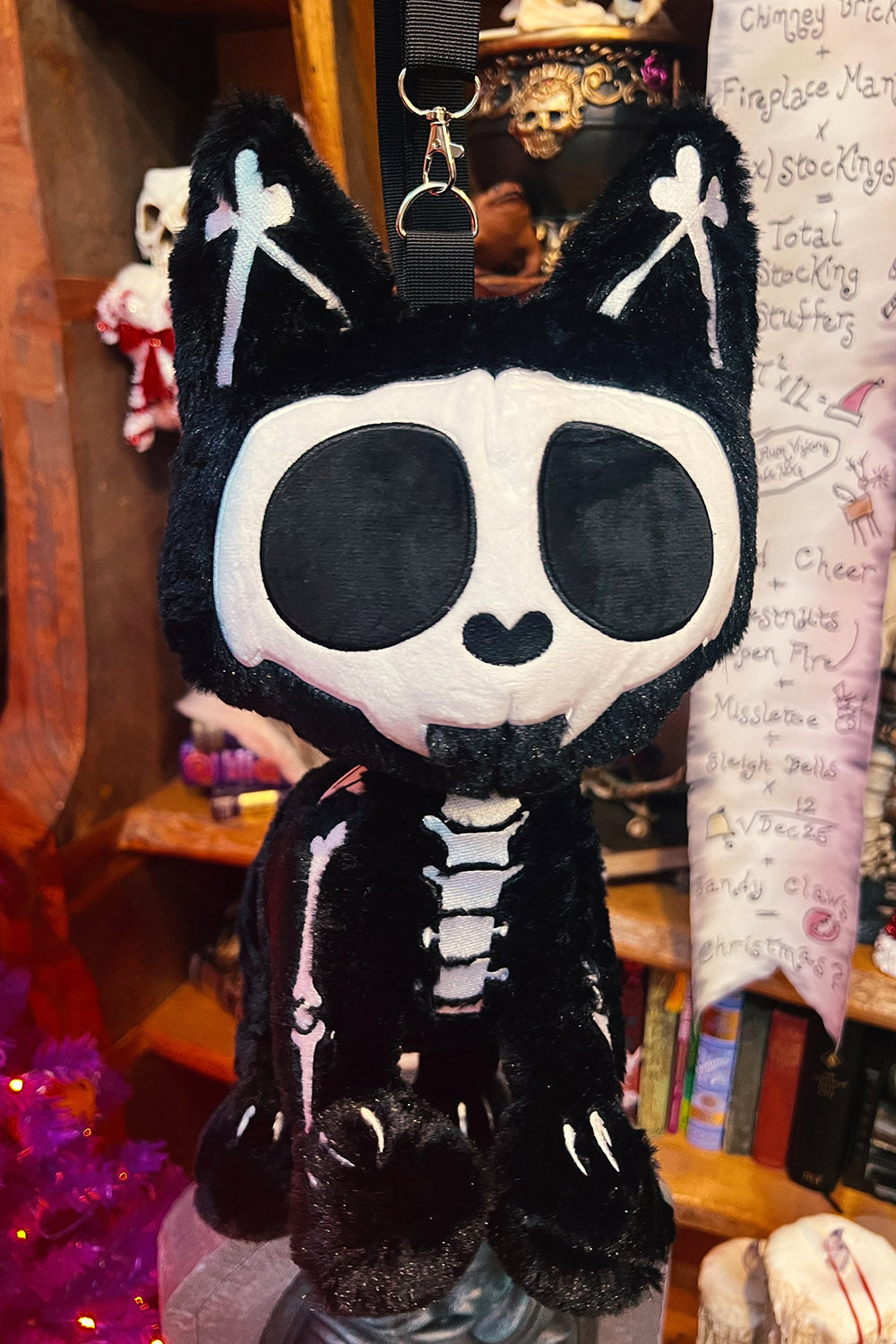 skelekitty plush bag