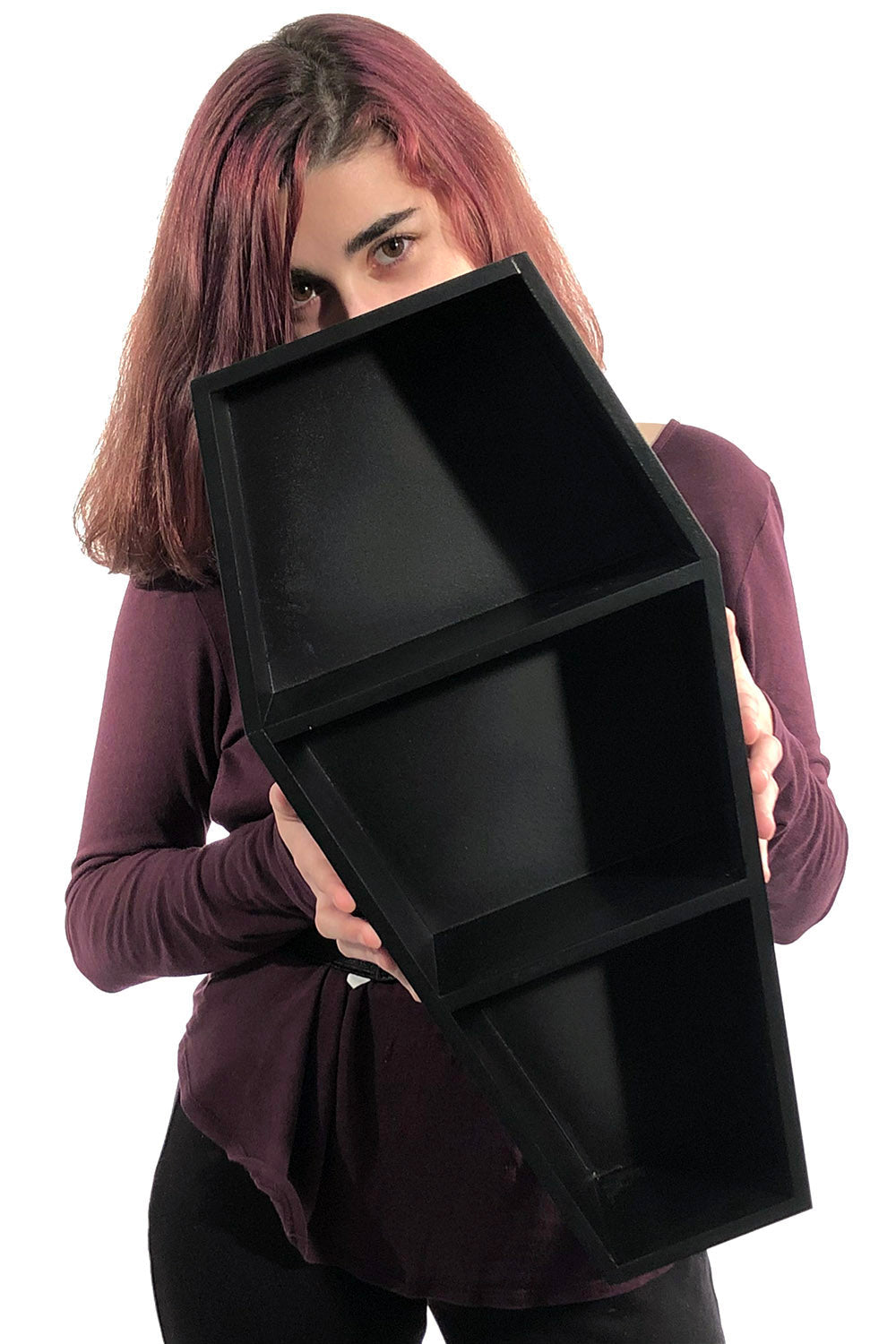 Deluxe Goth Coffin Shelf 20"