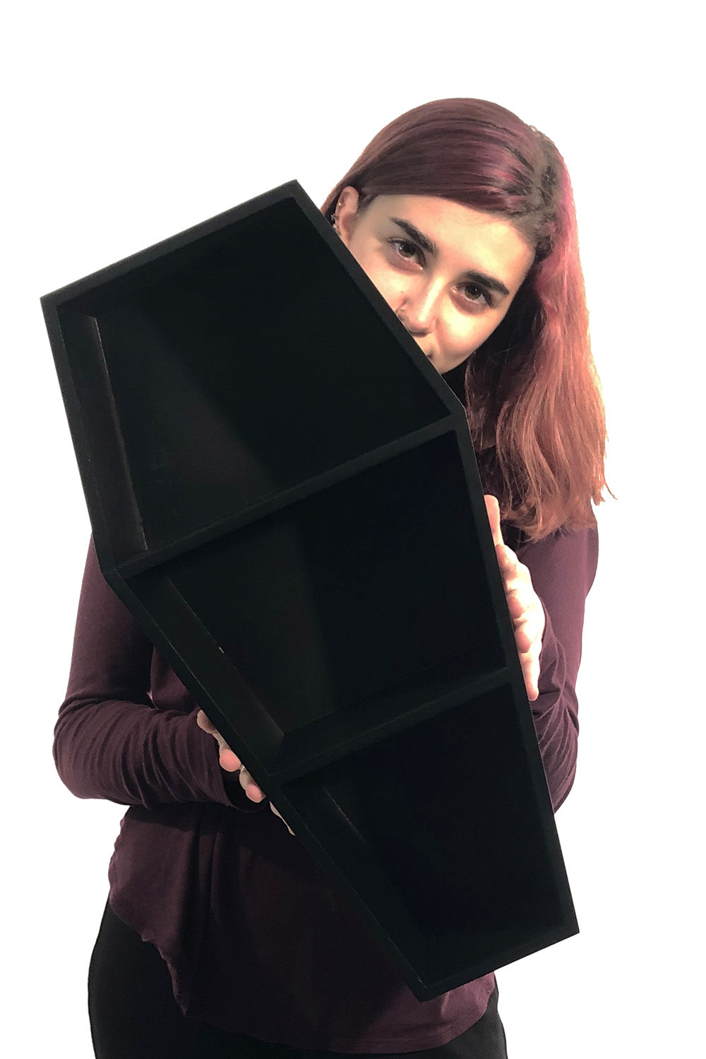 Deluxe Goth Coffin Shelf 20"