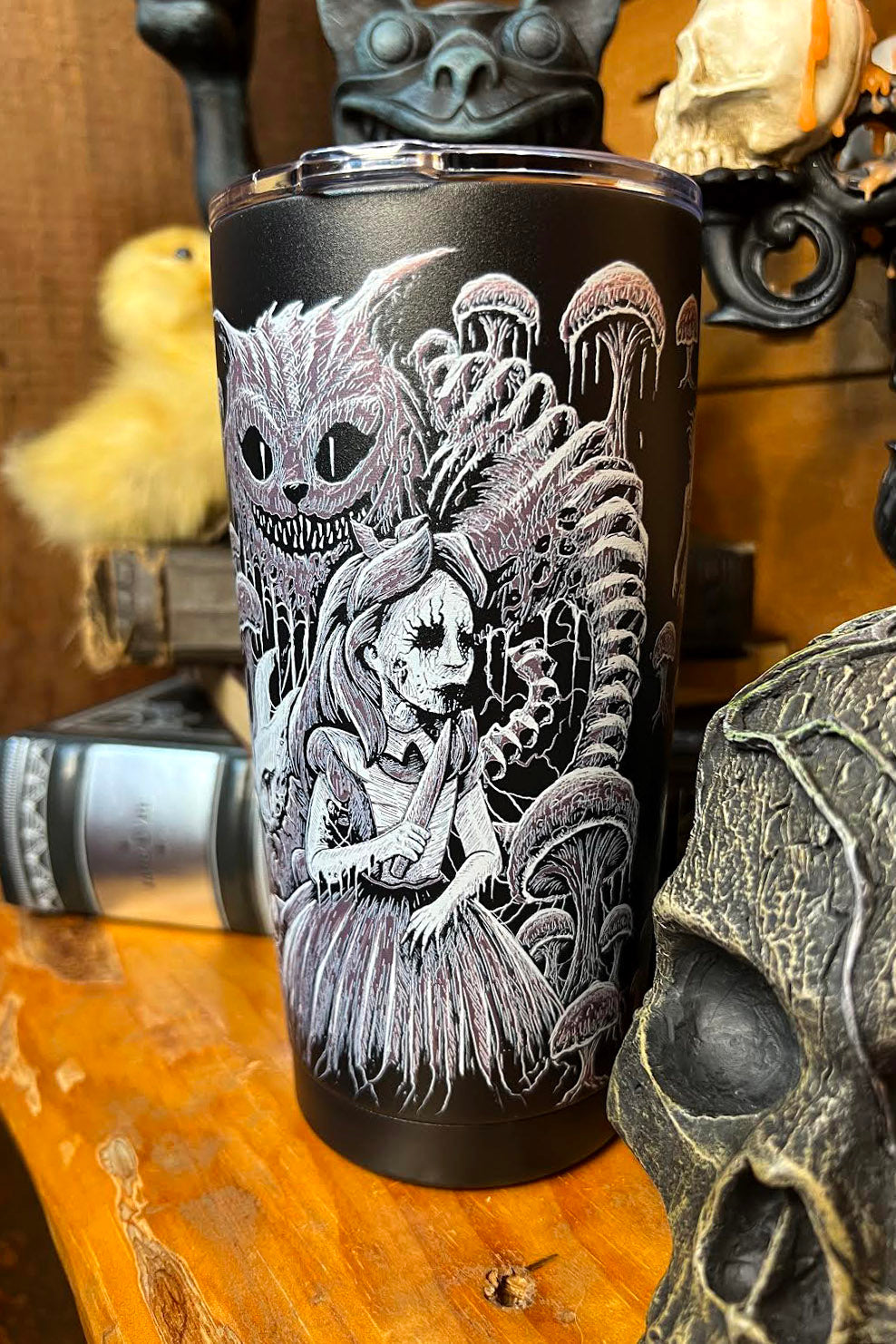 hot coffee alice in wonderland mug