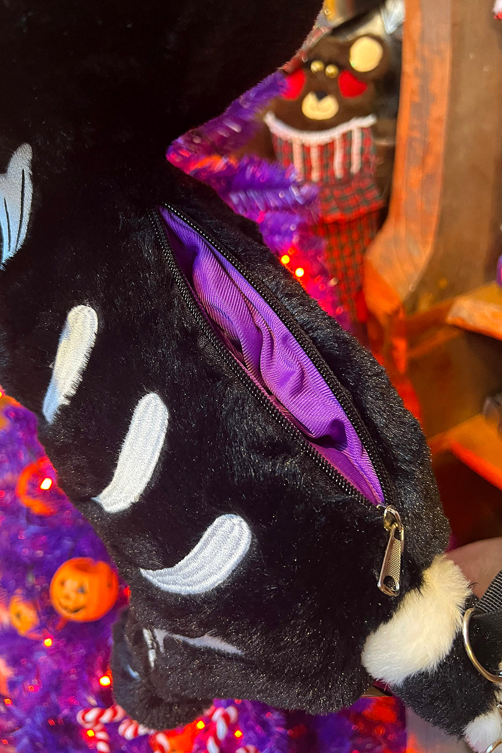 gothic cat purse for women