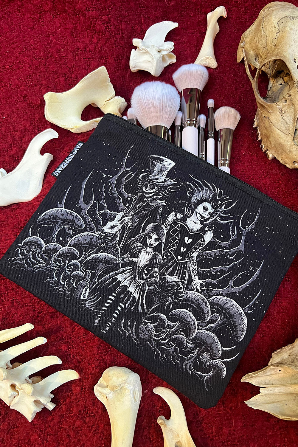 alice in wonderland makeup bag