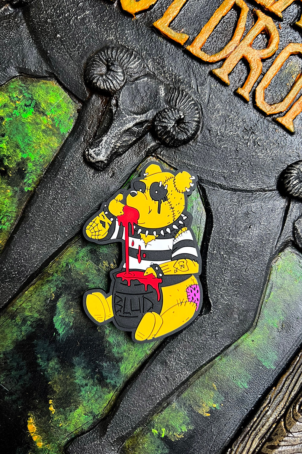Winnie the Pooh's Bloody Honey Rubber Magnet