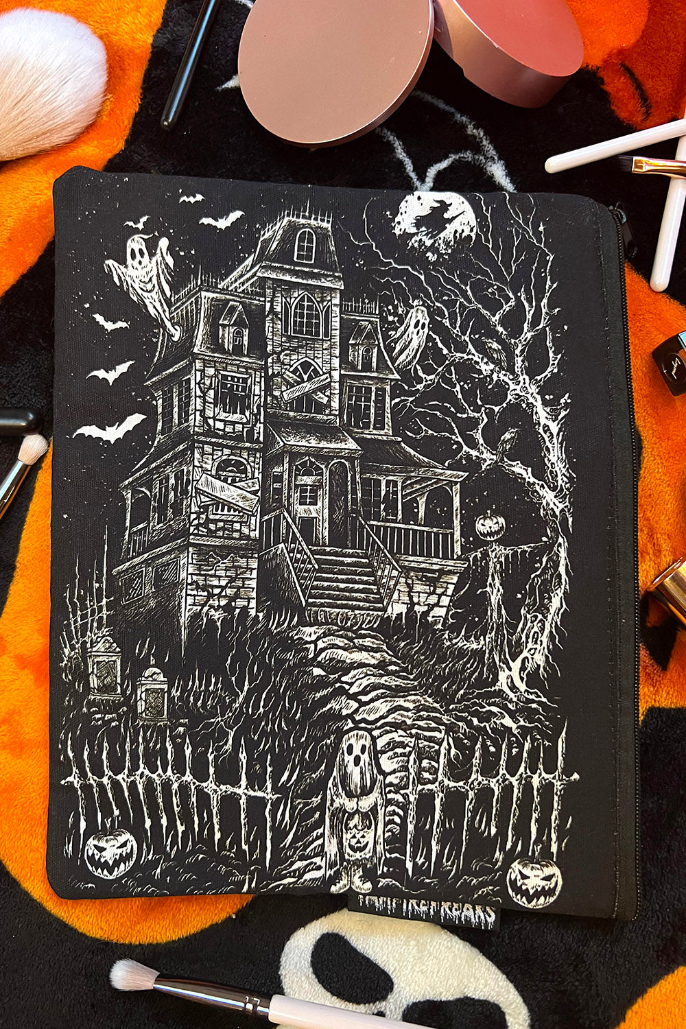haunted house makeup bag