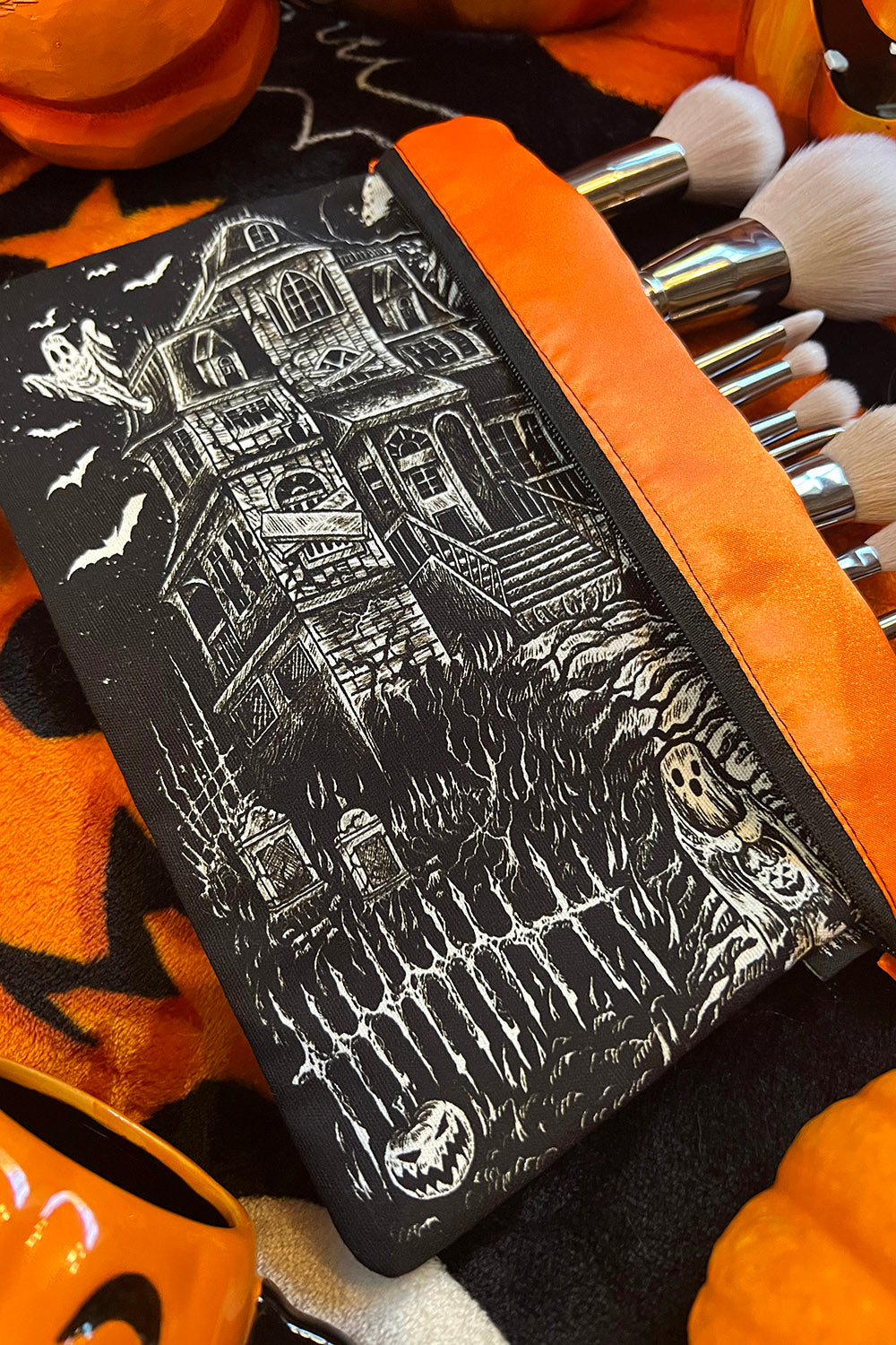 pumpkin cosmetic bag