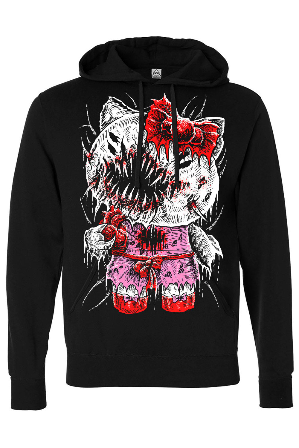 creepy cute anti-valentines day hoodie