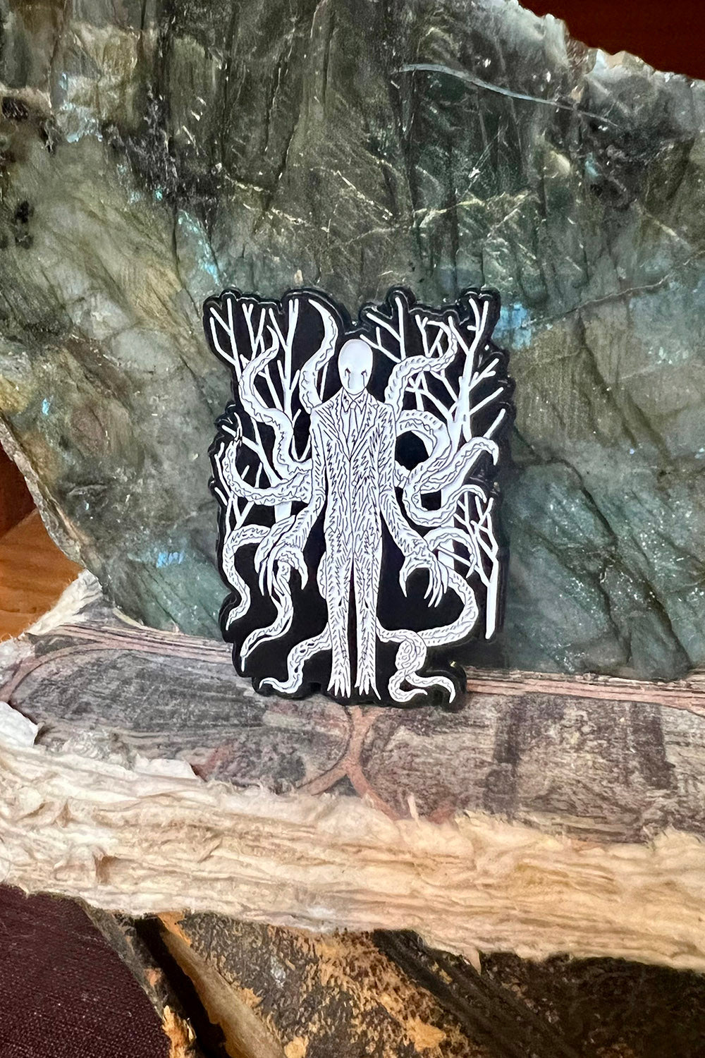 Slender Sickness Enamel Pin