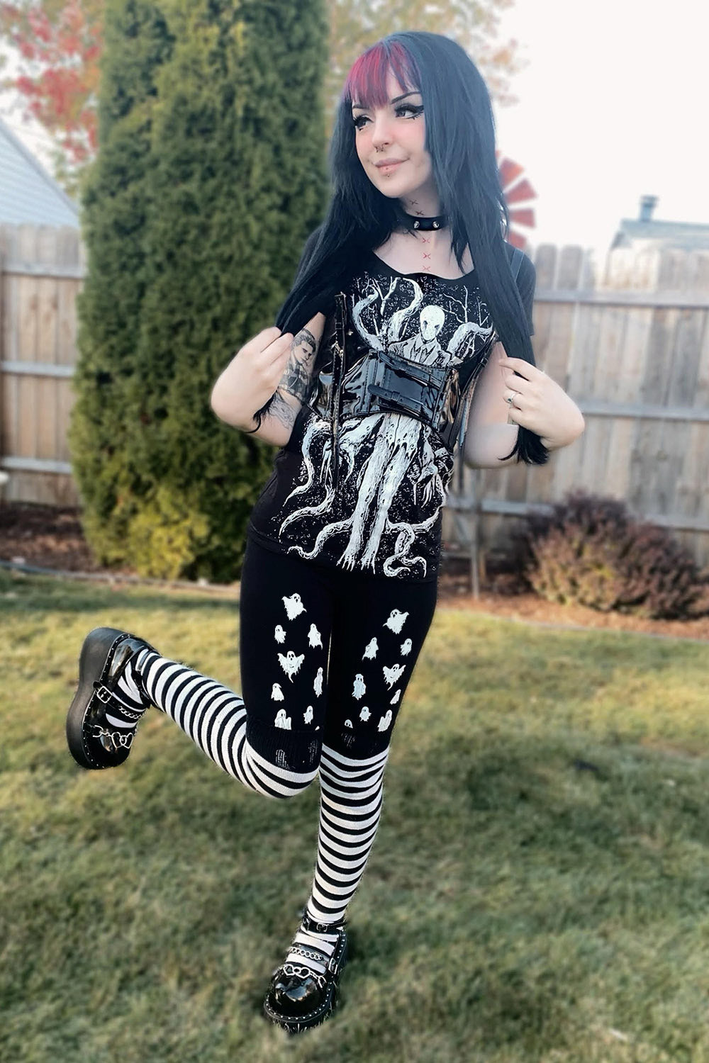 Ooky Spooky Ghost Leggings