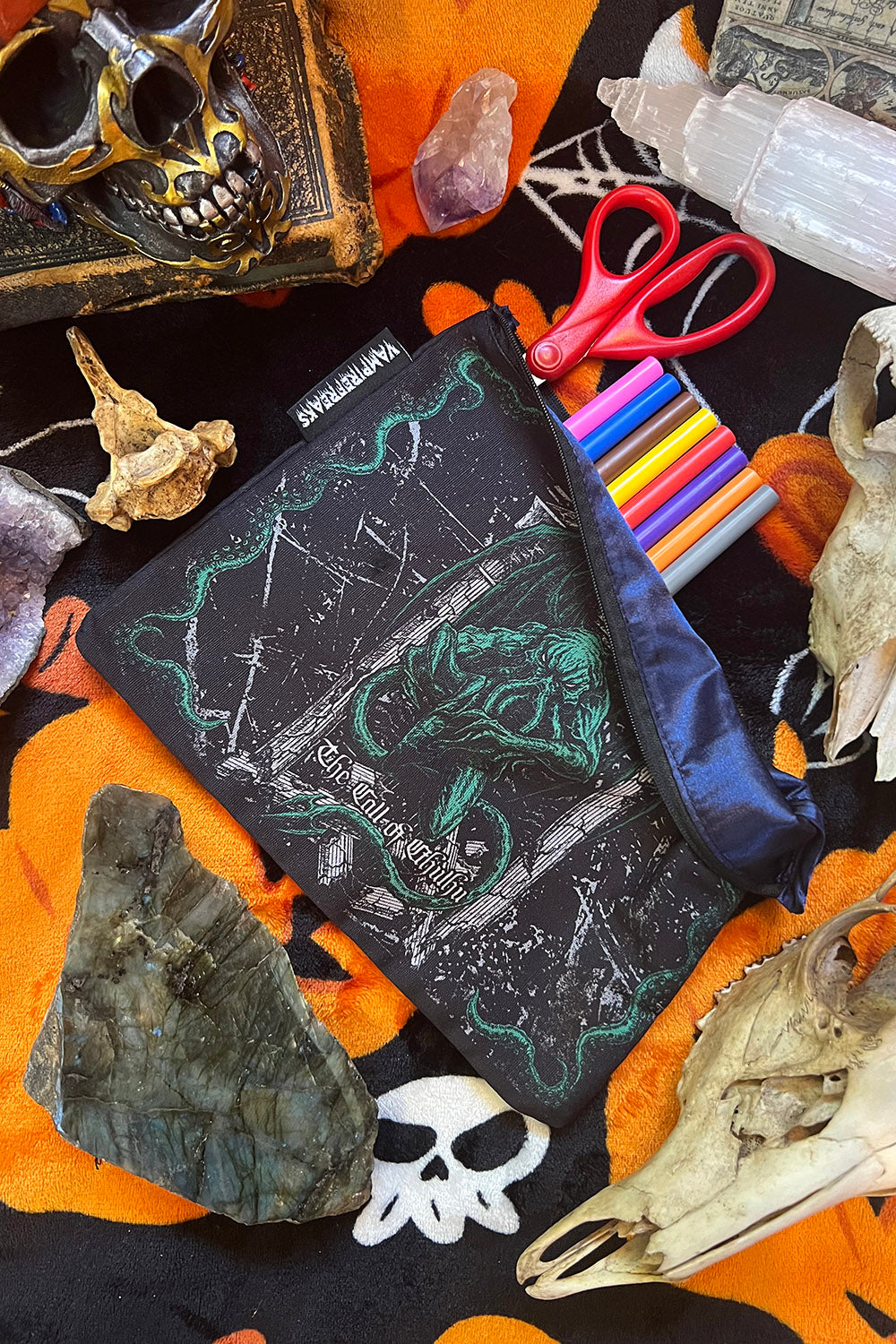 gothic pencil bag