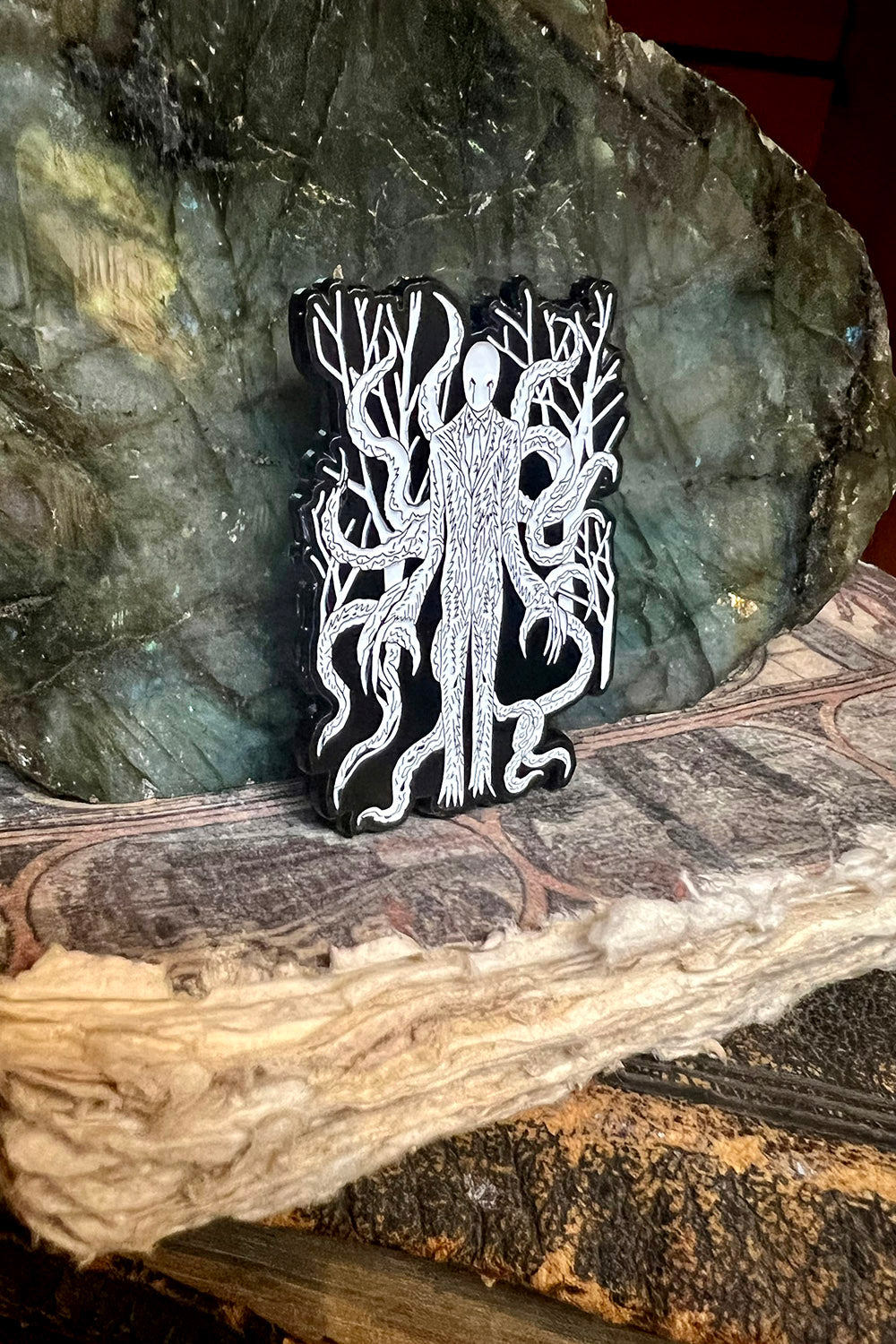 Slender Sickness Enamel Pin
