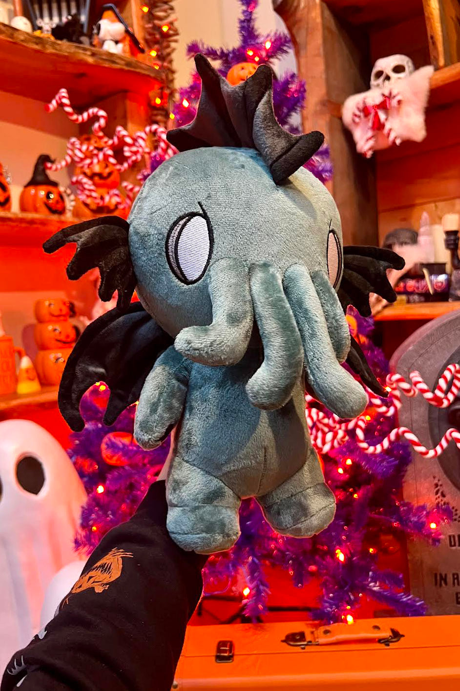 green cthulhu stuffed animal