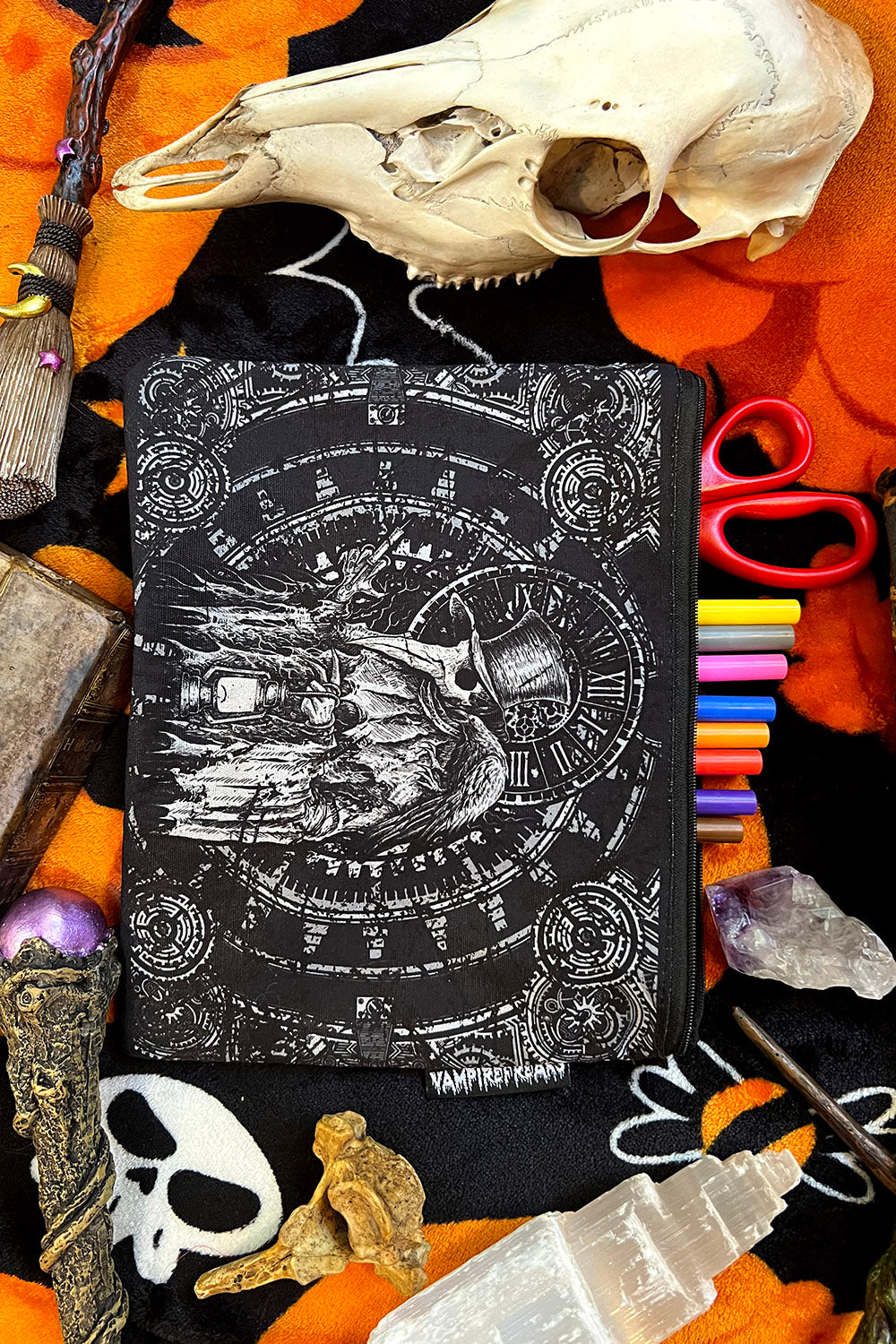 vintage goth travel bag