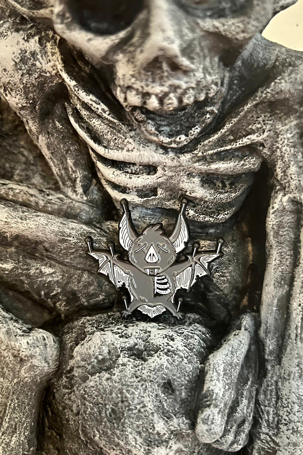 Taxidermy Bat Enamel Pin
