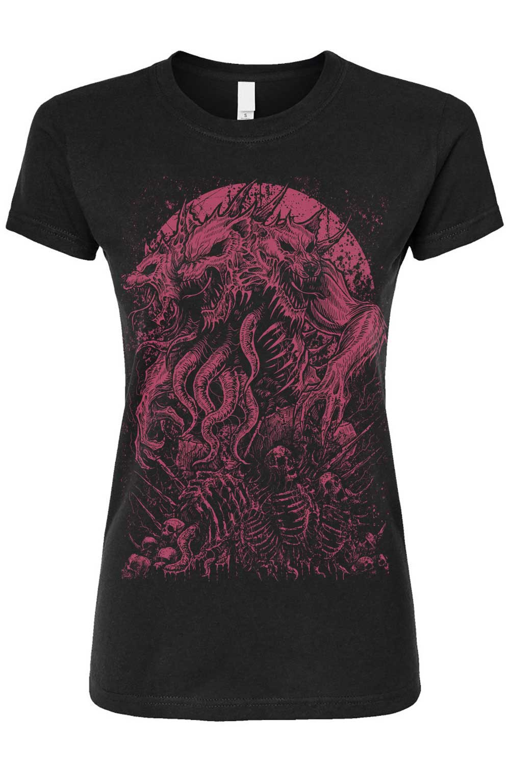 Three-Headed Werewolf T-shirt [WINE RED]