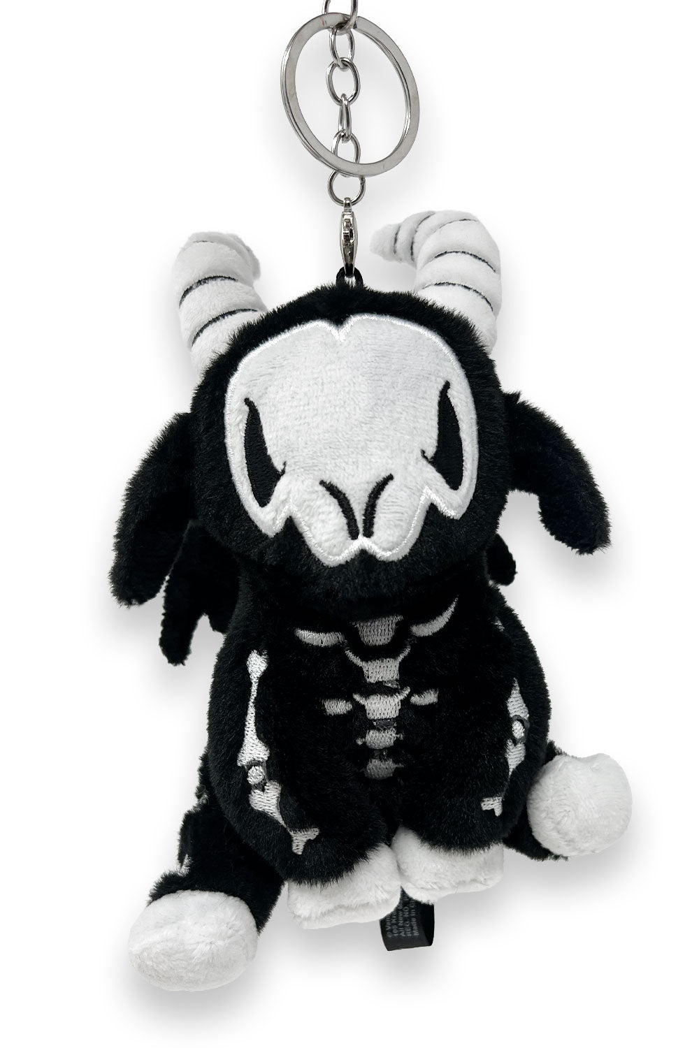 3d skeleton goat keychain