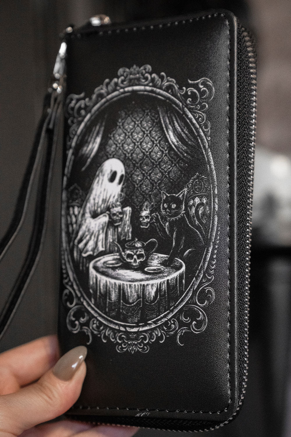 black cat and ghost wallet