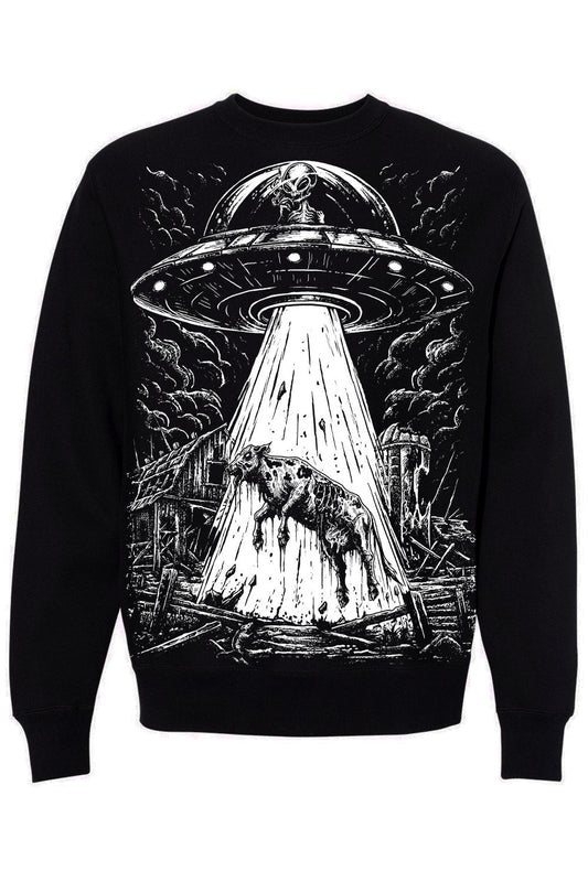 alien cow sweatshirt