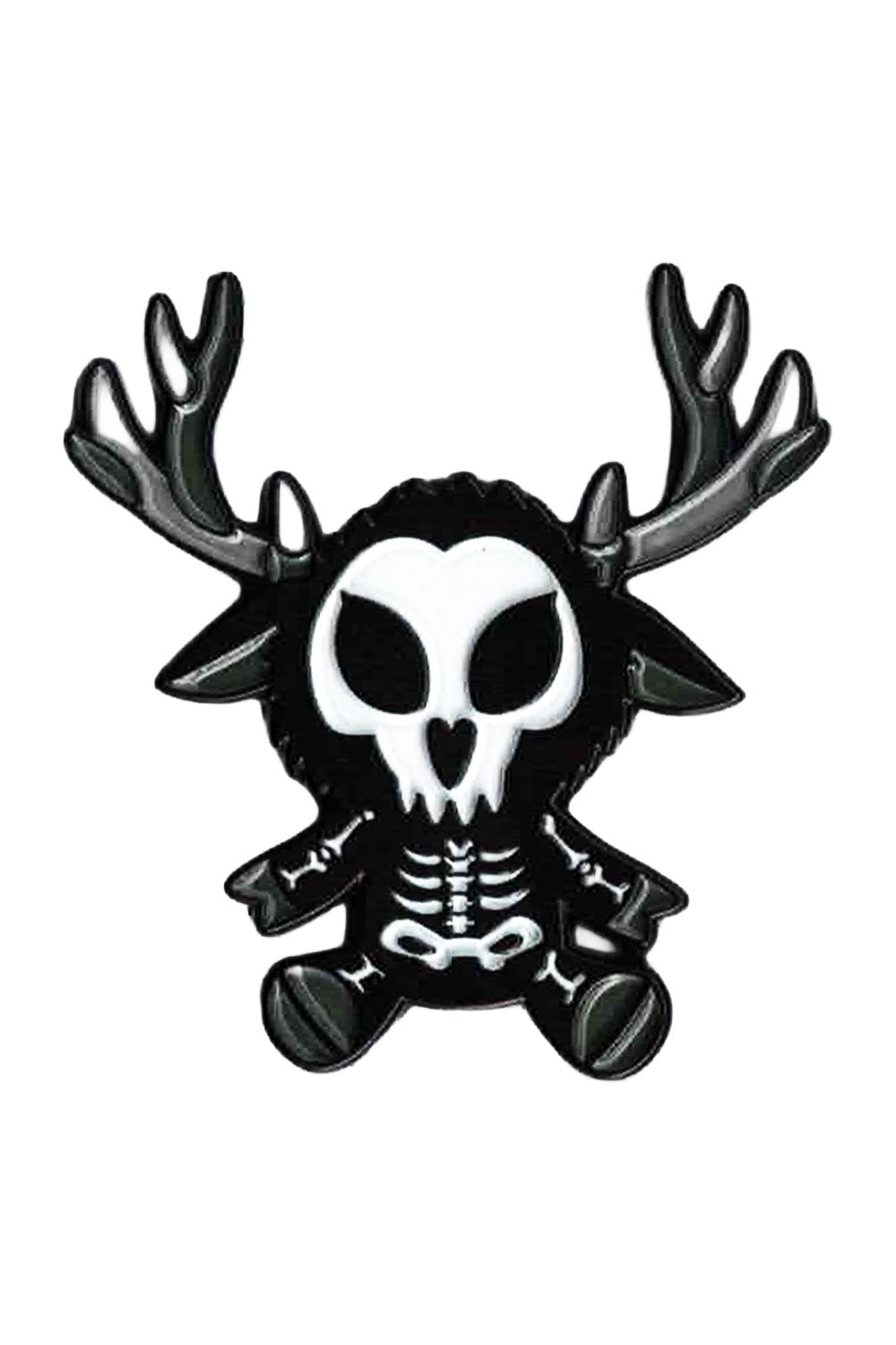 skeleton wendigo enamel pin